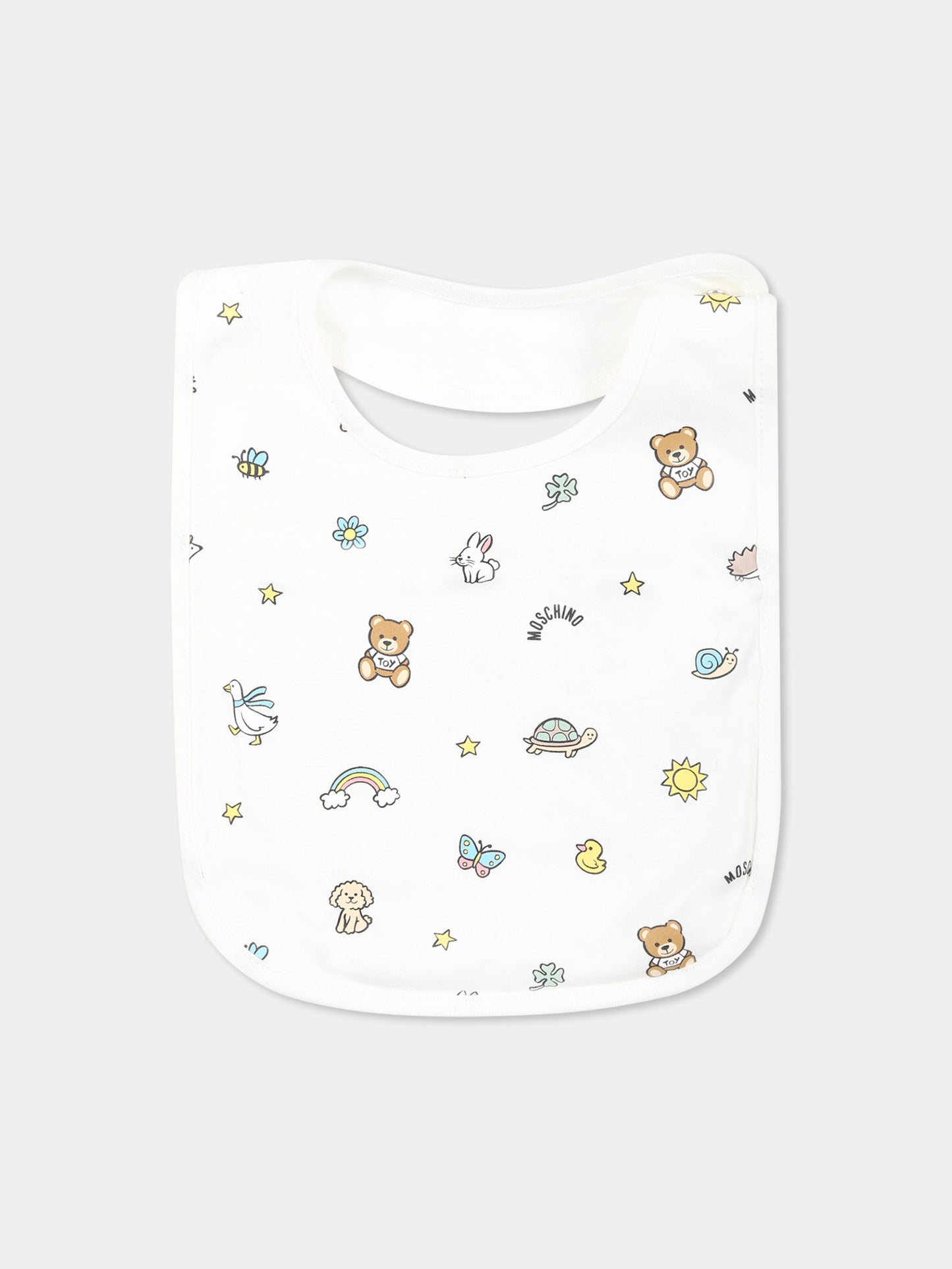 Set bavaglini rosa per neonata con Teddy Bear,Moschino Kids,MUY087 LAA03 50209