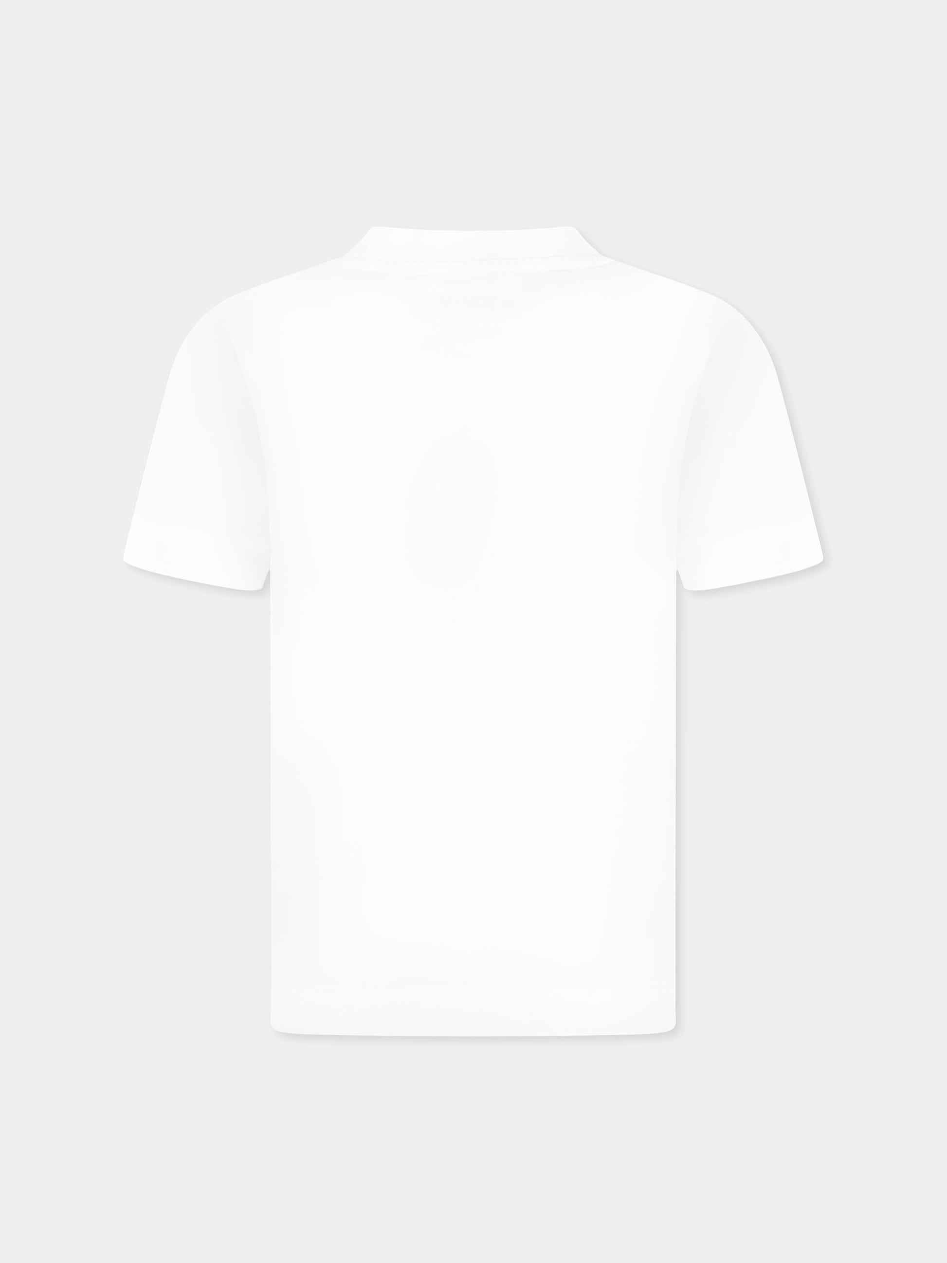 T-shirt bianca per bambino con logo,C. P. Company,C6M008 LAA17 10135