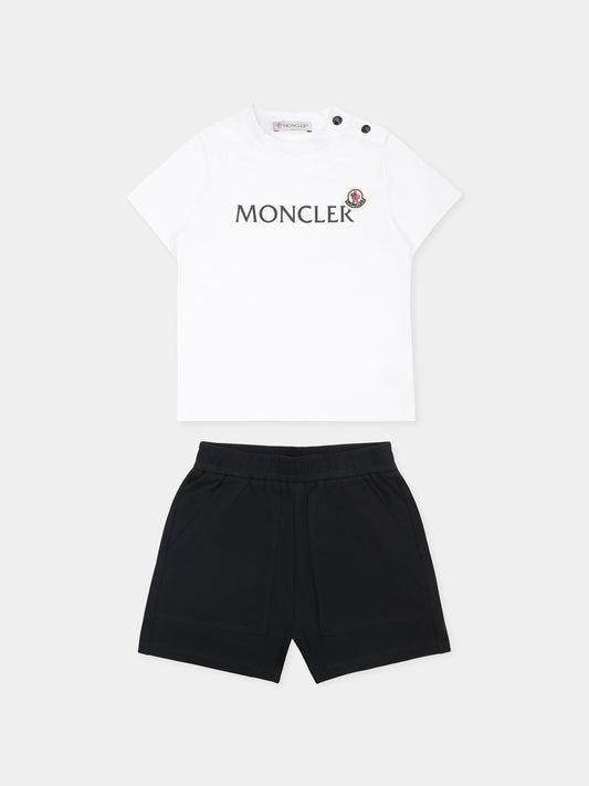Completo multicolor per neonato con logo,Moncler Kids,K1951 8M00016 89AUM 002