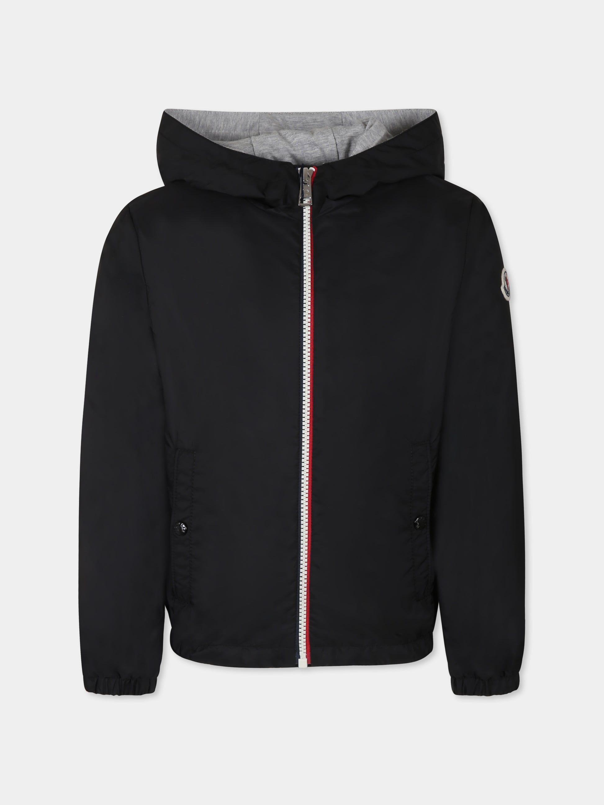 Giacca a vento New Urville nera per bambino con logo,Moncler Kids,K1954 1A00057 53A5E 999