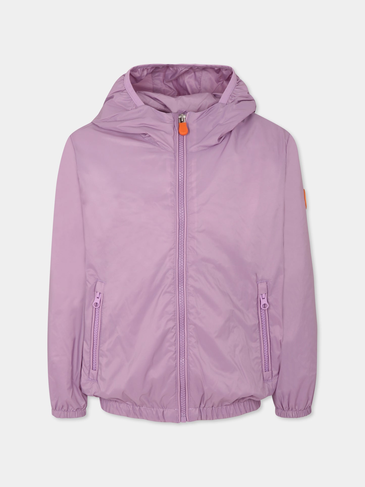 Giacca a vento Vinton viola per bambini con logo,Save The Duck Kids,J30067X GIGO20 80042