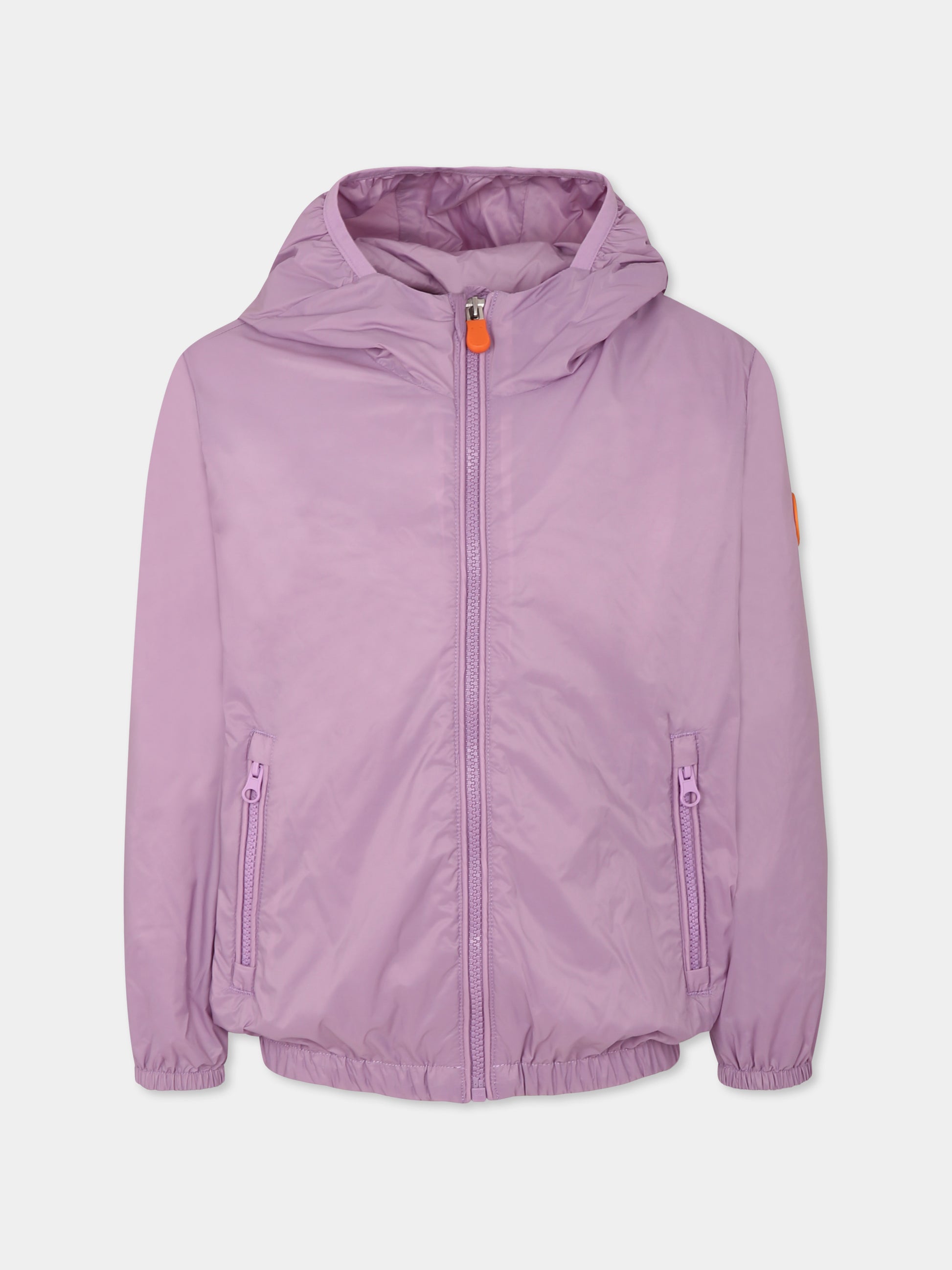 Giacca a vento Vinton viola per bambini con logo,Save The Duck Kids,J30067X GIGO20 80042