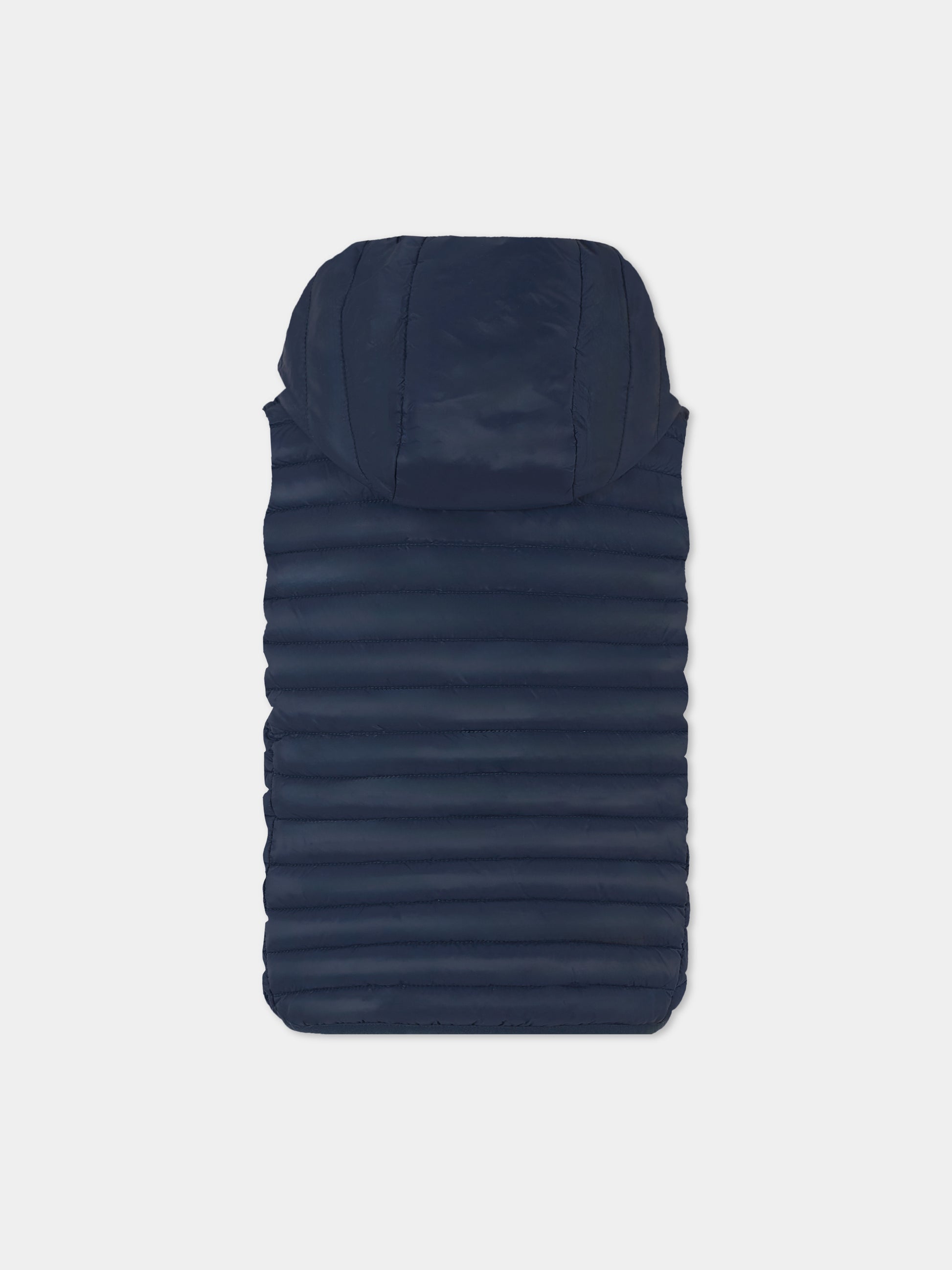 Gilet blu Cupid per bambino con logo,Save The Duck Kids,J80649X GIGA20 90000