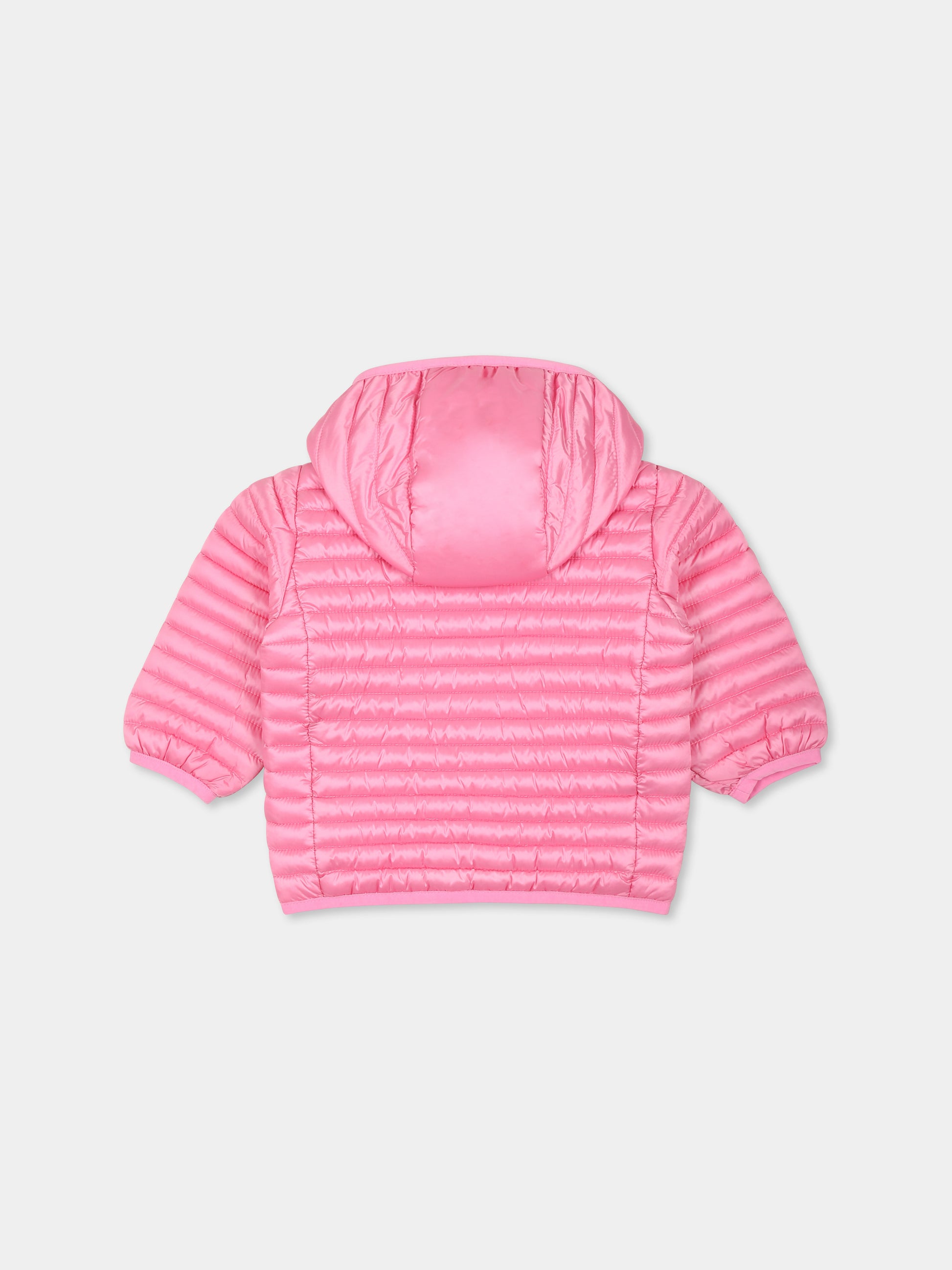 Piumino Lucy rosa per neonata con logo,Save The Duck Kids,I30005G IRIS20 80018