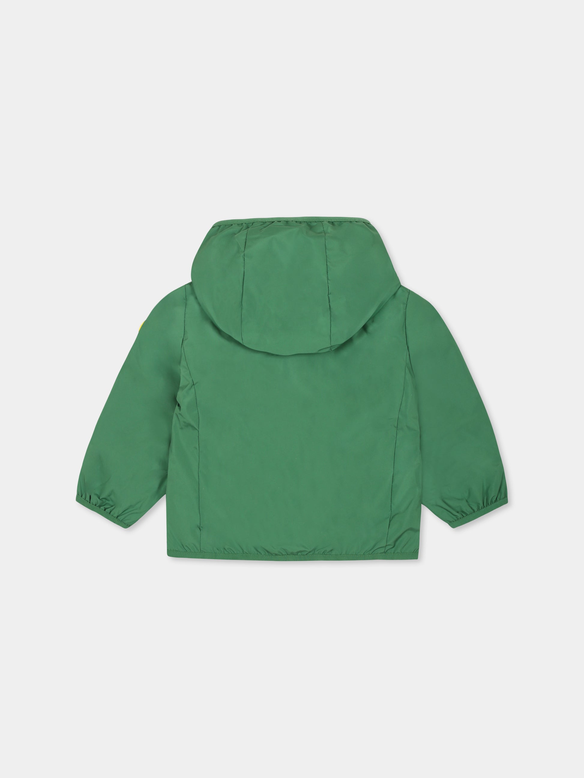 Giacca a vento Coco verde per neonato con logo,Save The Duck Kids,I30006X WIND20 50043