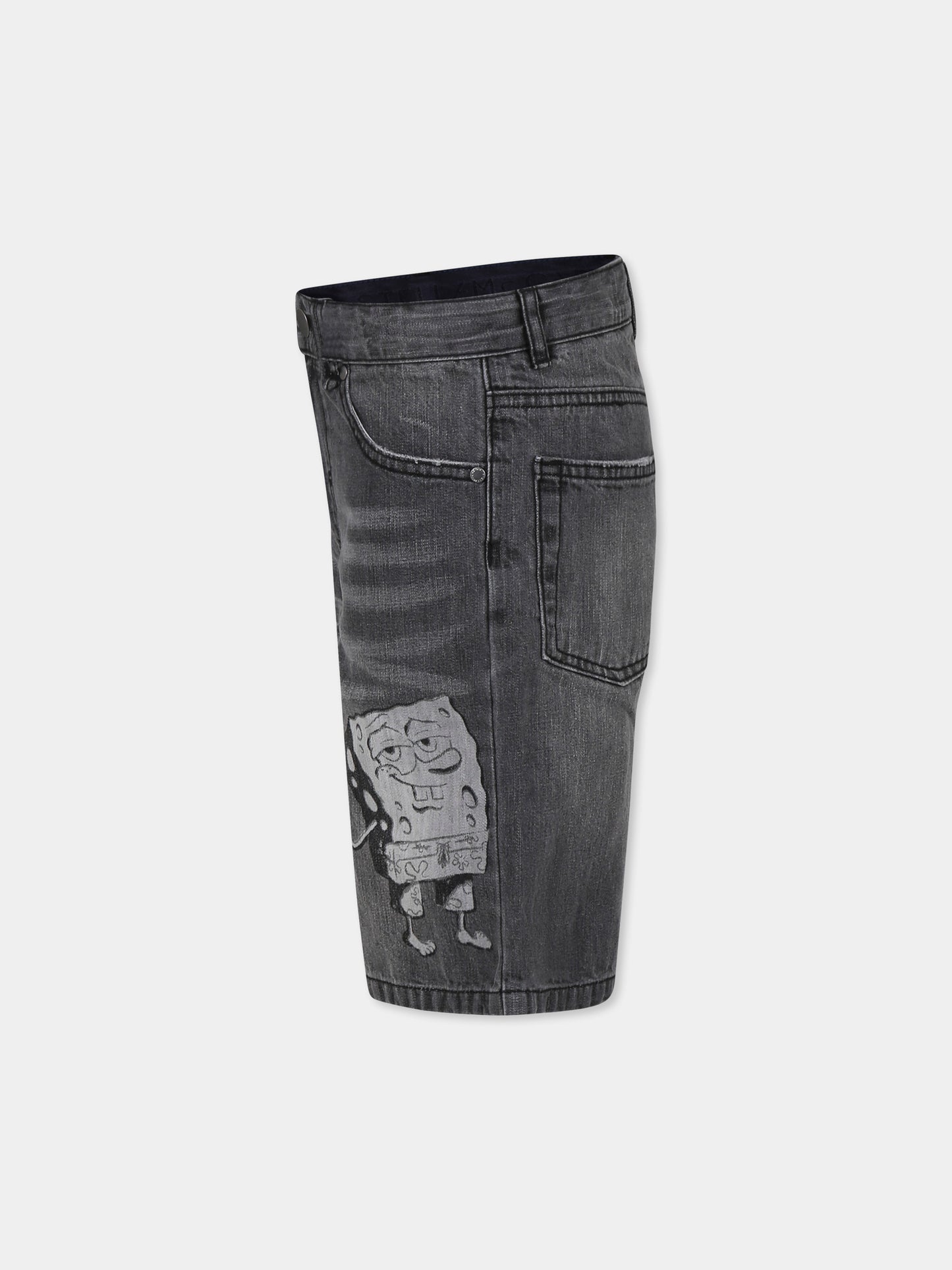Shorts grigi per bambino con SpongeBob,Stella Mccartney Kids,TW6S49 Z0746 922