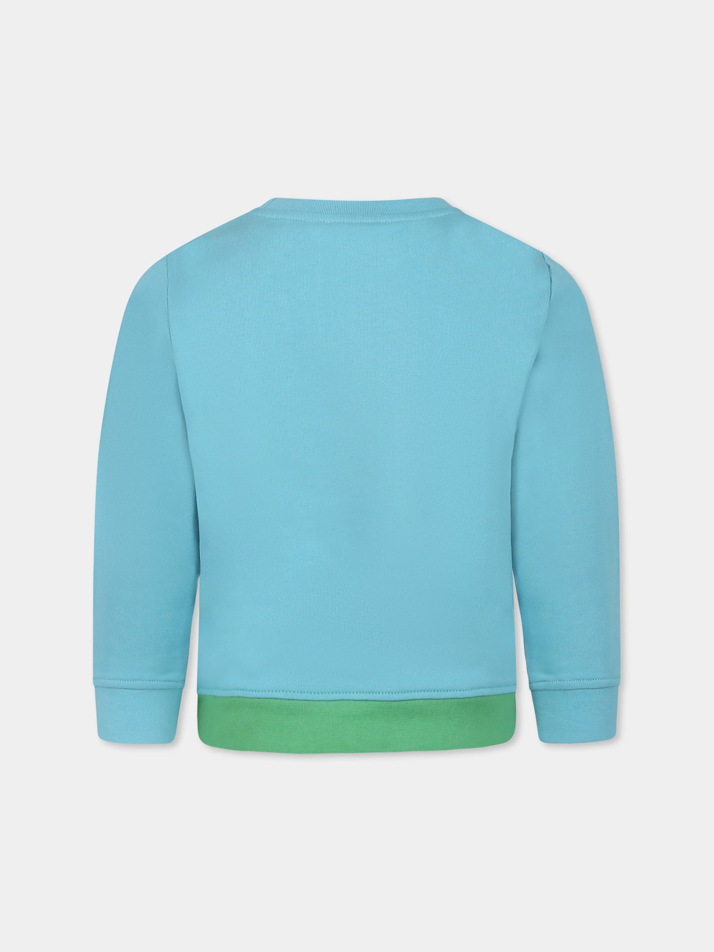 Green sweatshirt for boy with rabbit