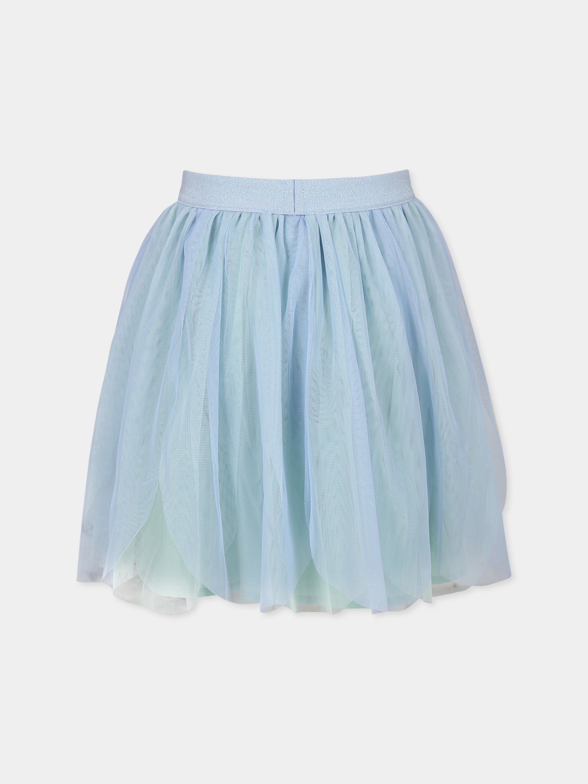 Gonna celeste per bambina,Stella Mccartney Kids,TW7A11 Z1119 652