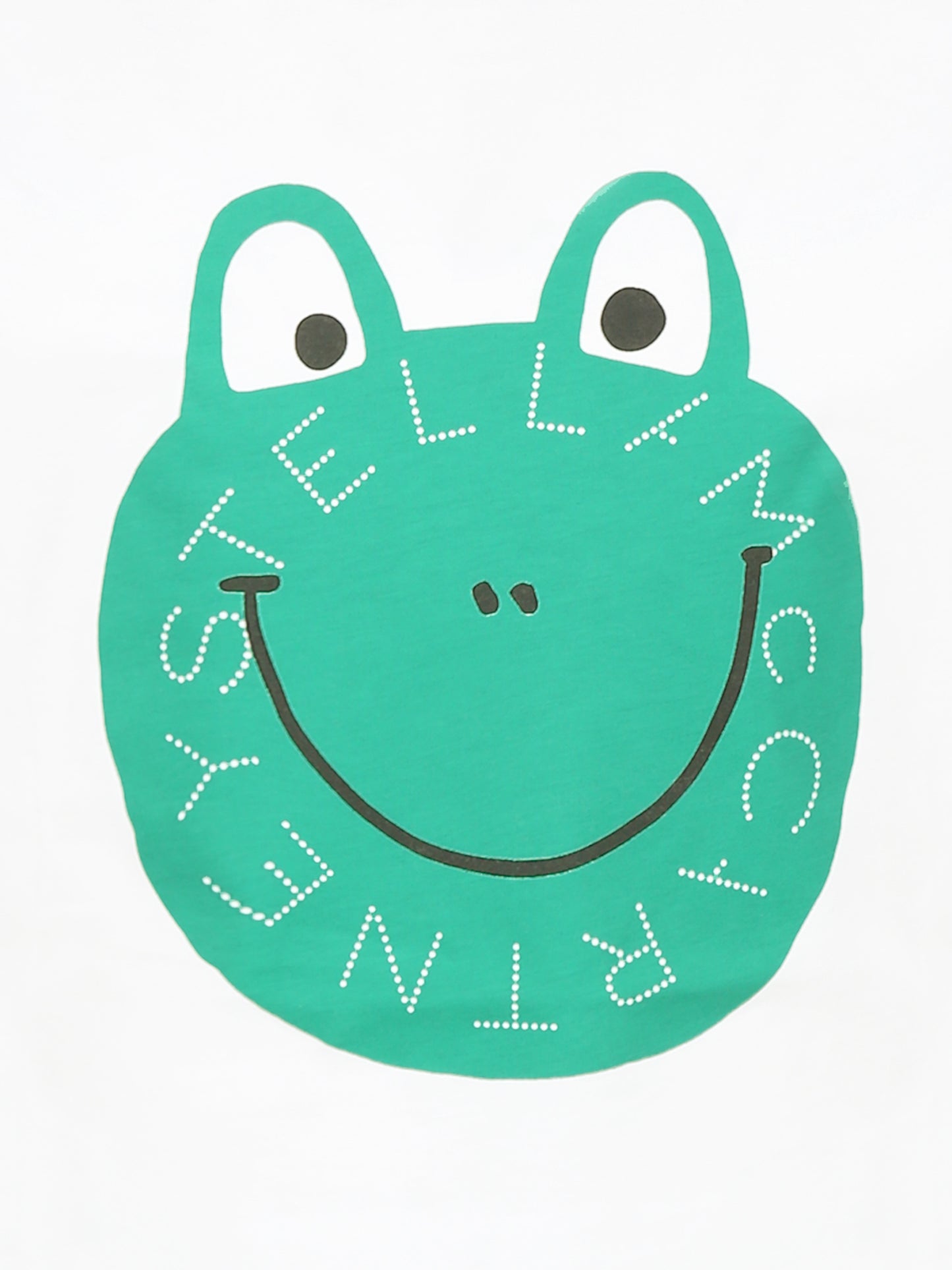 White t-shirt for boy with frog