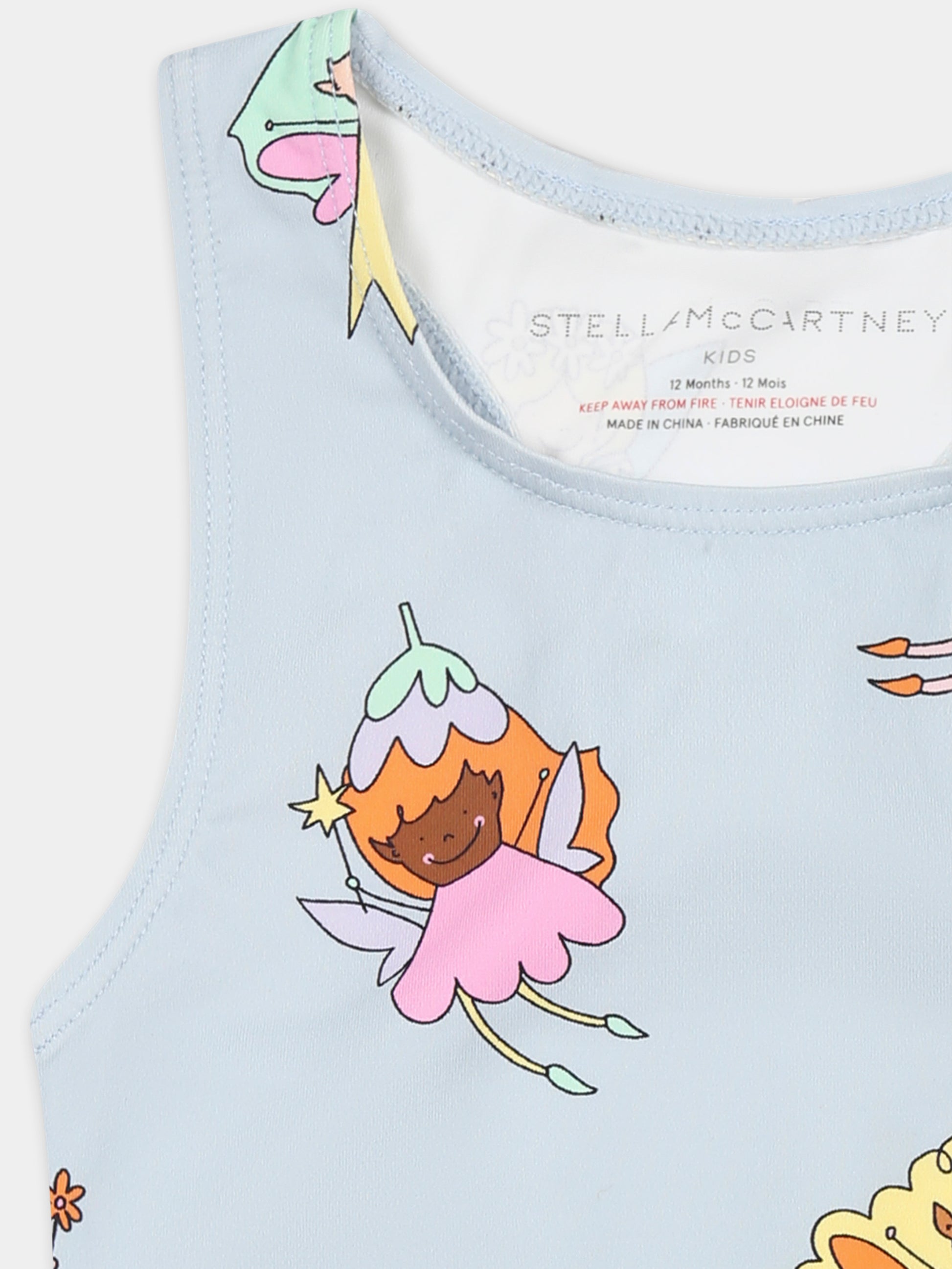 Costume intero per neonata con fate,Stella Mccartney Kids,TWC029 Z2774 652MC