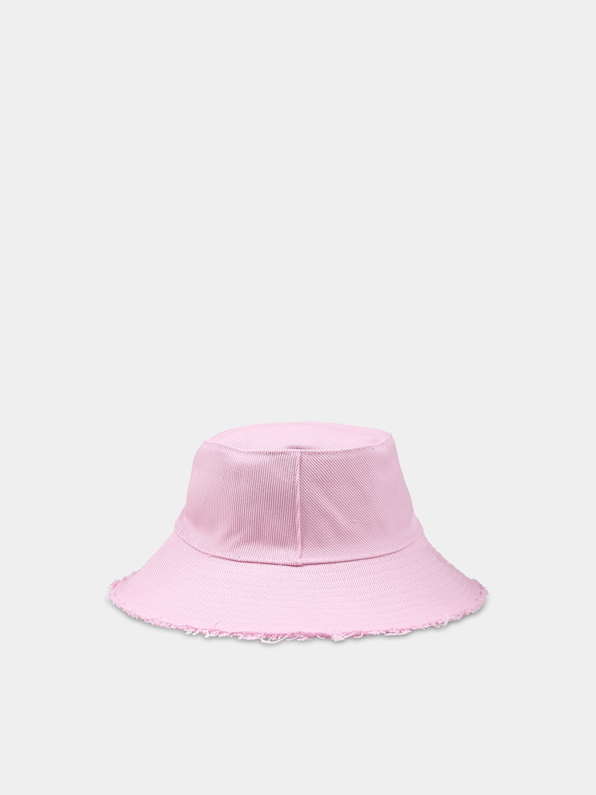 Cloche rosa per bambina con logo,Msgm Kids,S5MSJGCT195 MS003