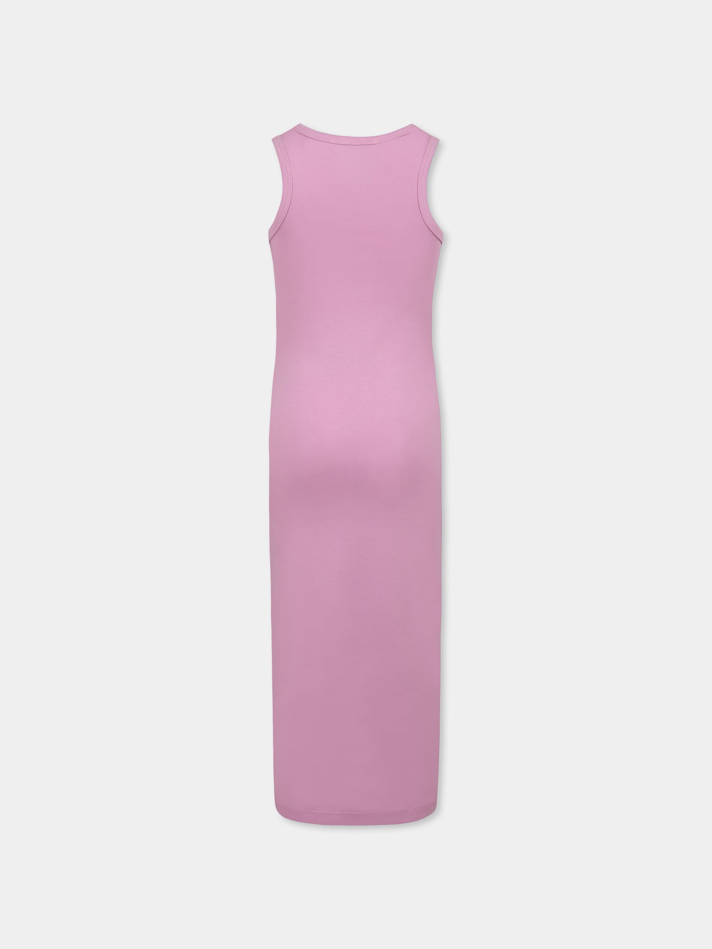 Vestito rosa per bambina con logo,Msgm Kids,S5MSJGDR076 MS003