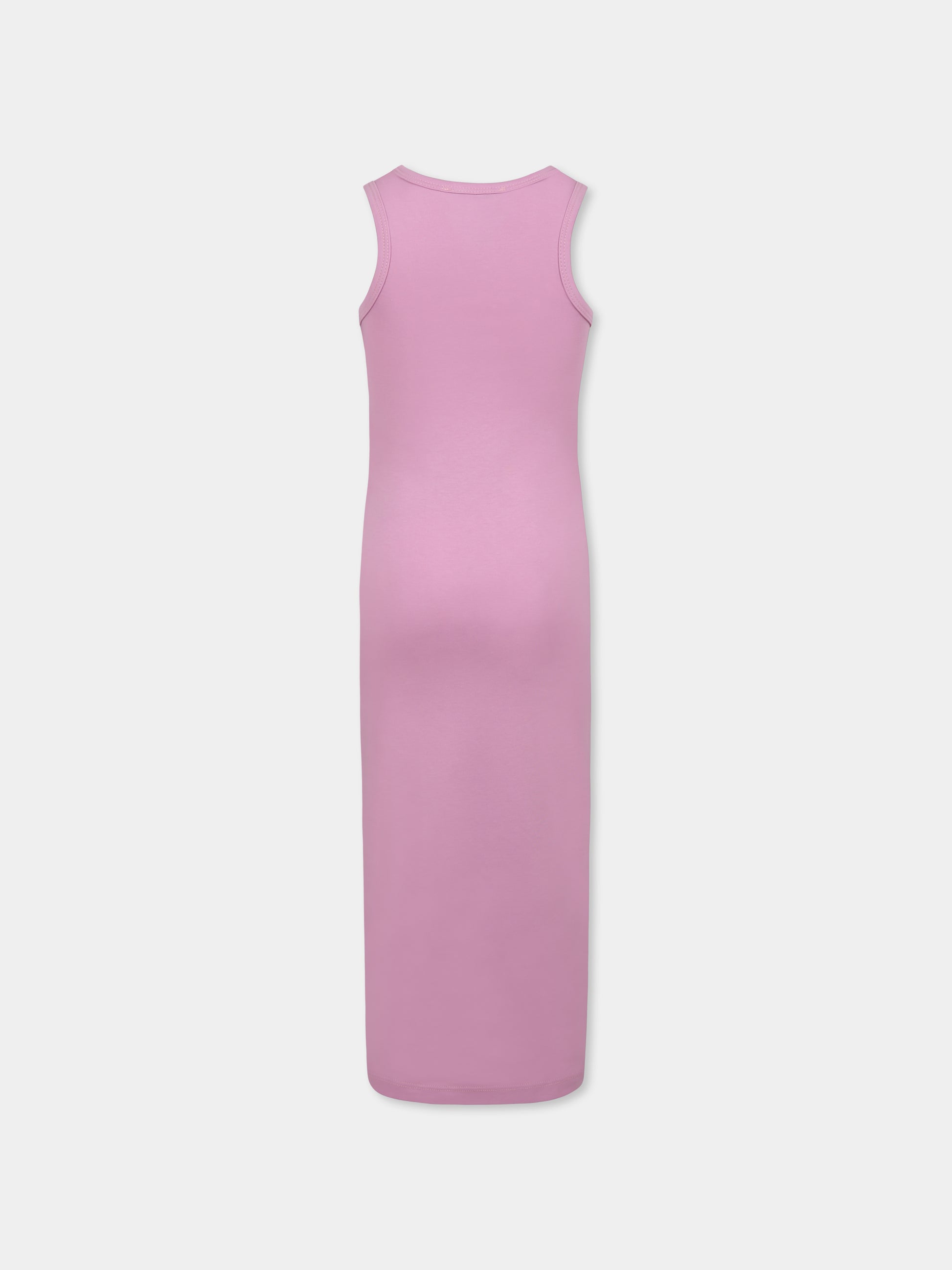 Vestito rosa per bambina con logo,Msgm Kids,S5MSJGDR076 MS003