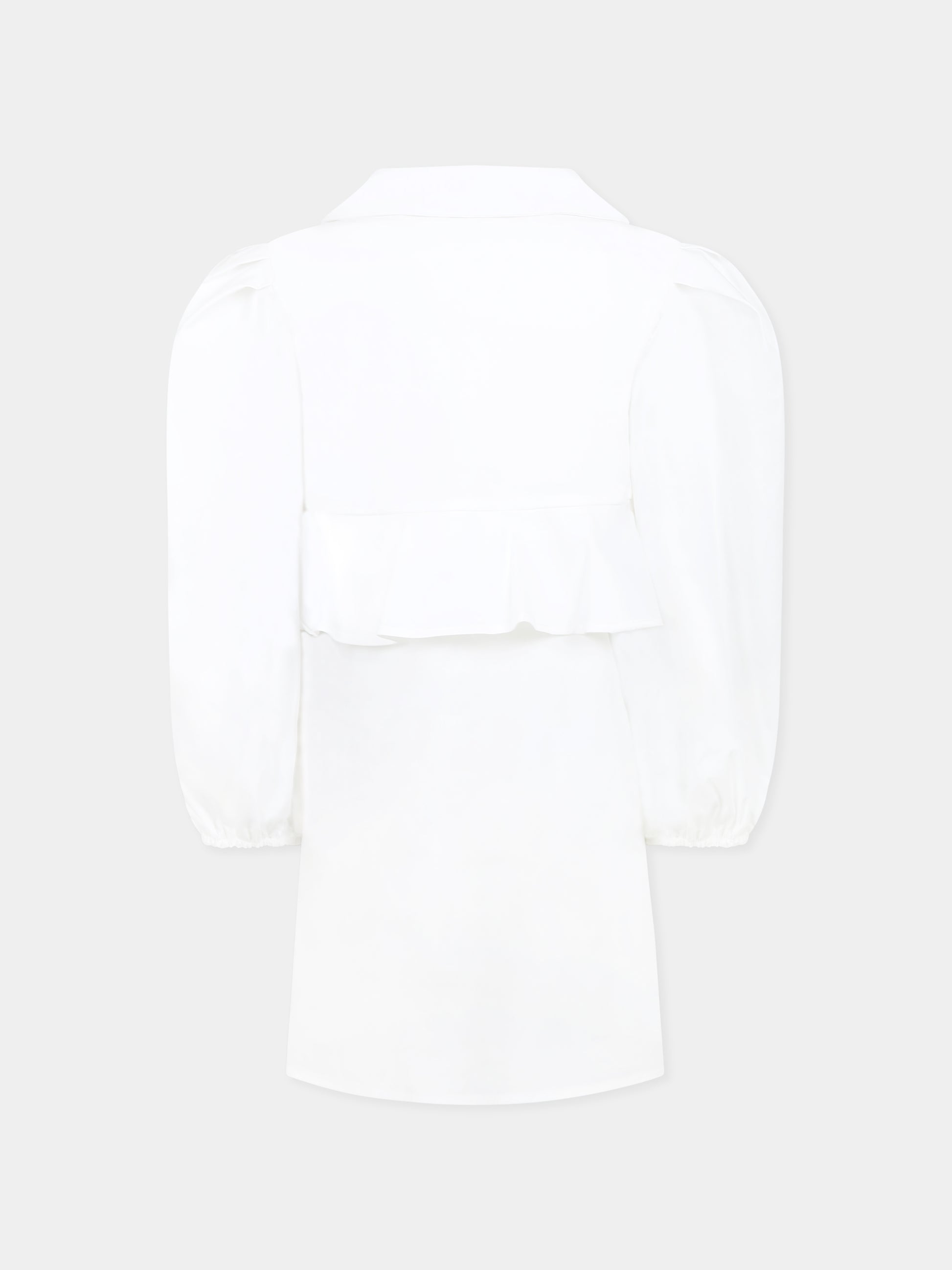 Vestito bianco per bambina con logo,Msgm Kids,S5MSJGDR126 001