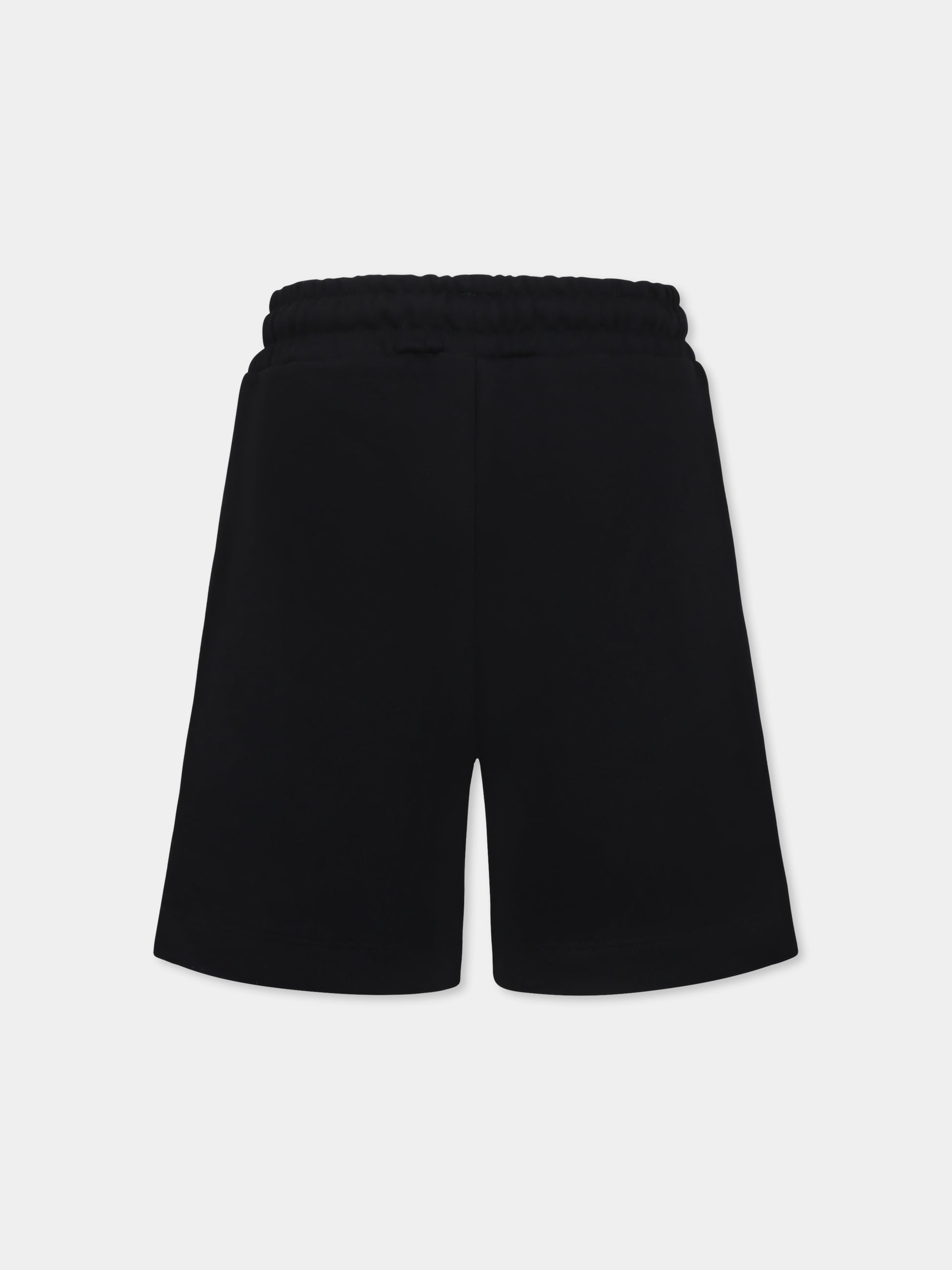 Shorts neri per bambini con logo,Msgm Kids,S5MSJUBE071 110