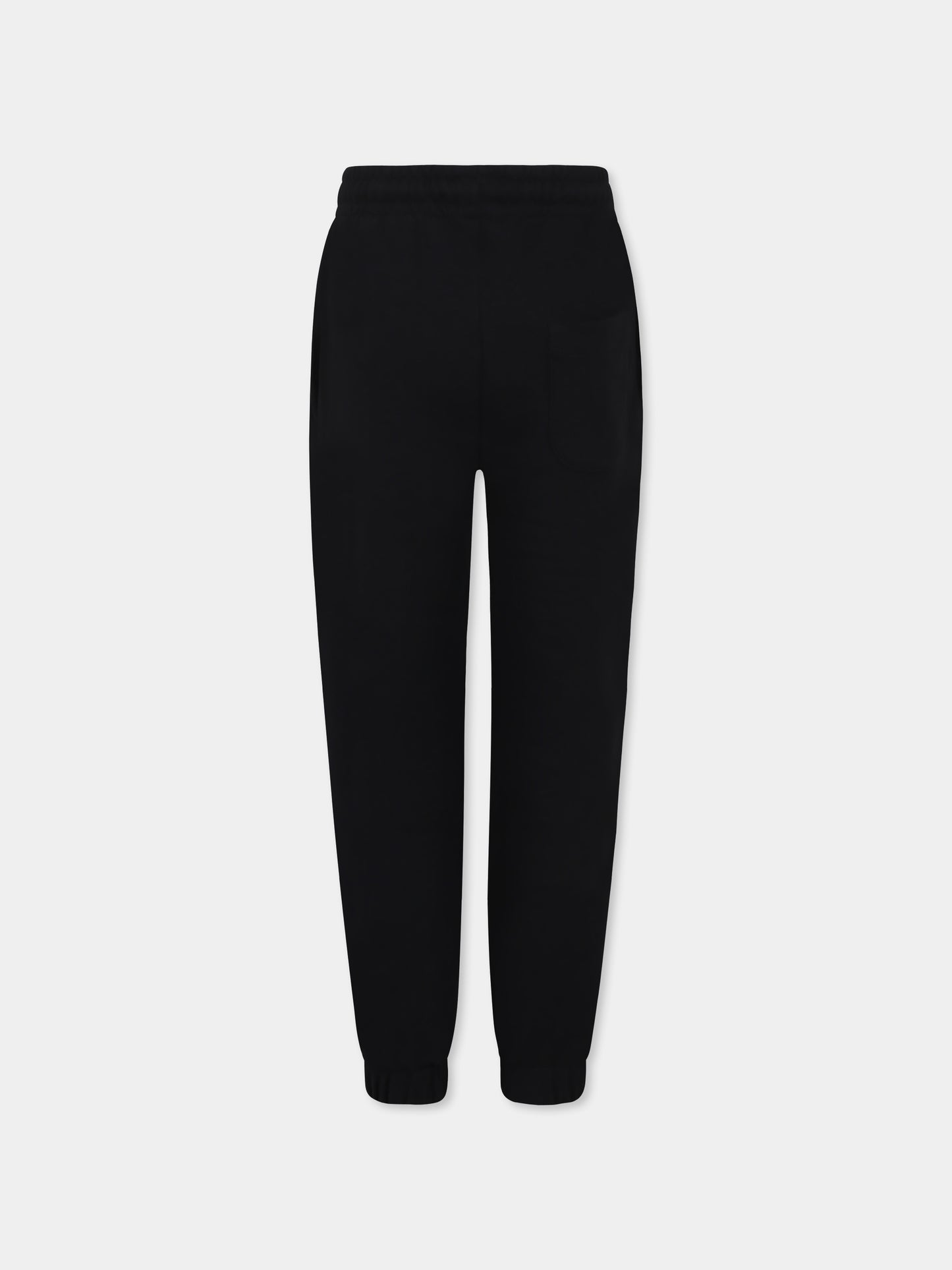 Pantaloni neri per bambina con logo,Msgm Kids,S5MSJUFP059 110/75