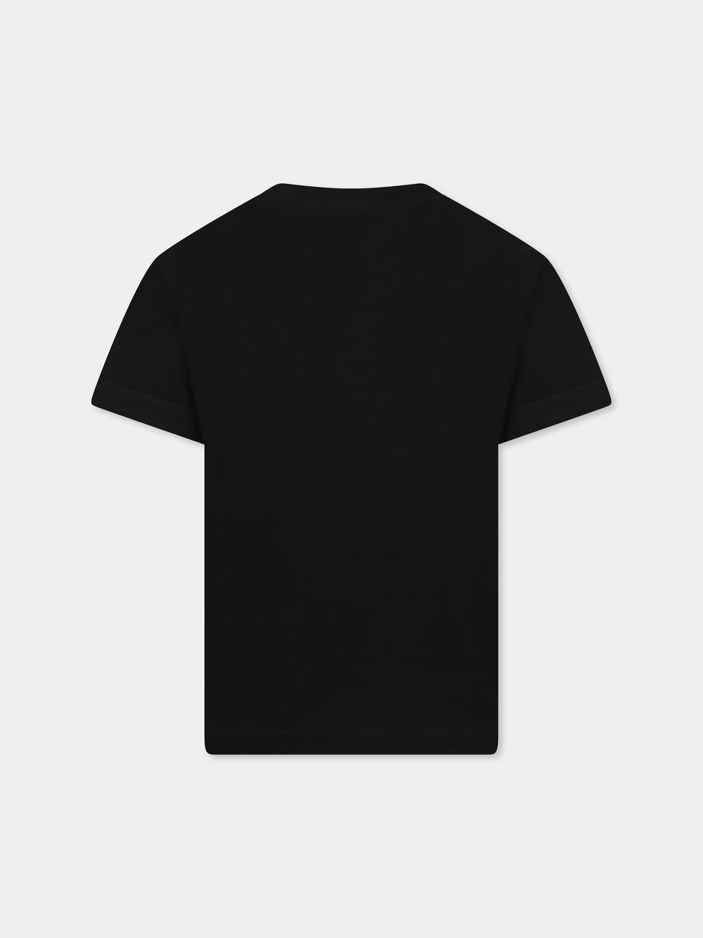 Black t-shirt for kids with logo