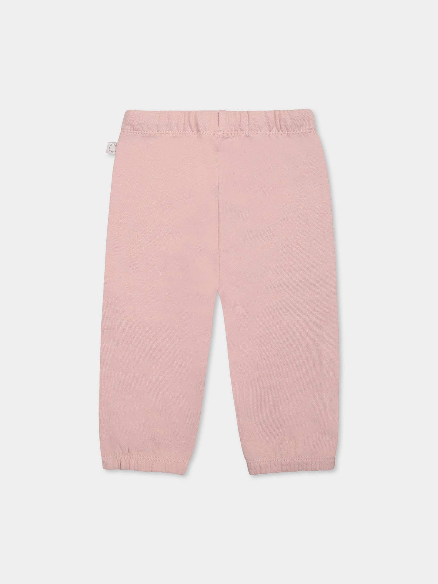 Pink trousers for baby girl with ice cream
