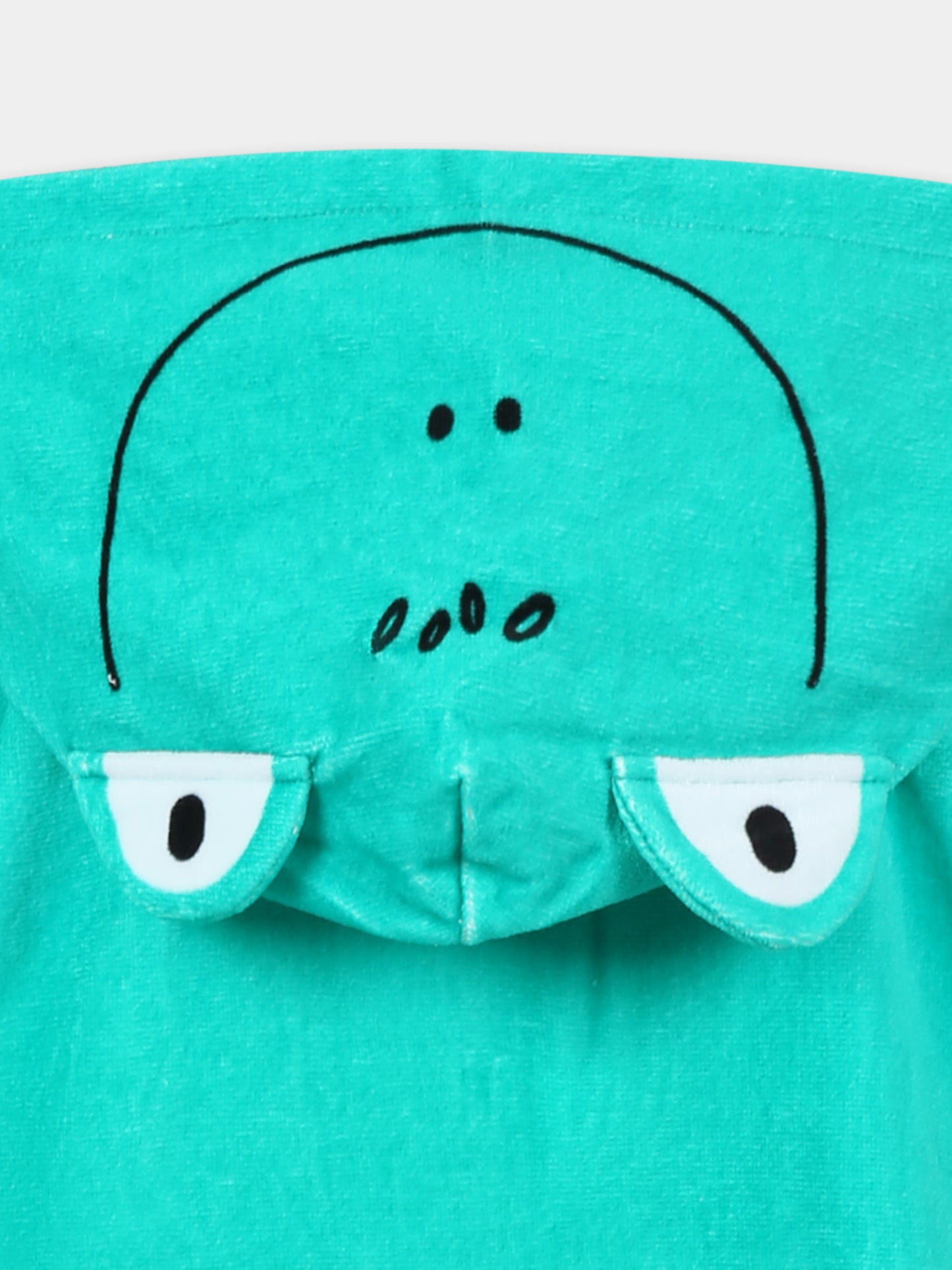 Accappatoio verde per bambino con rana,Stella Mccartney Kids,TWCP70 Z0163 752