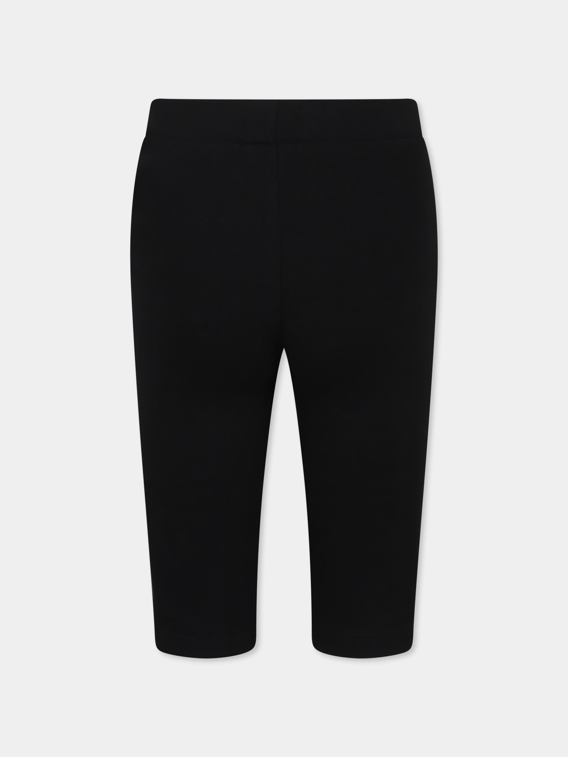 Shorts neri per bambina con smile,Barrow,S5BKJGCI156 110