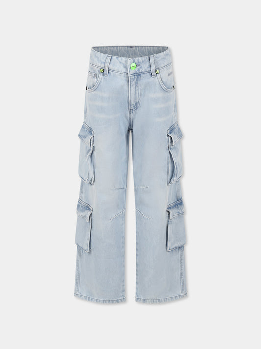 Jeans denim per bambini con logo,Barrow,S5BKJUDP004 172