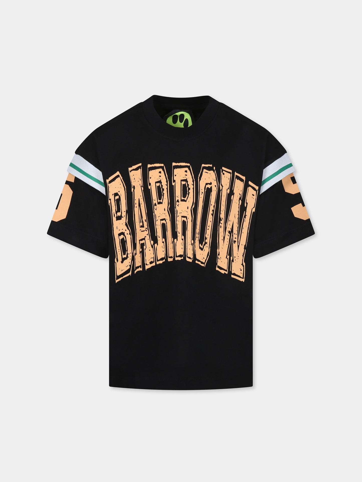 Black t-shirt for kids with logo