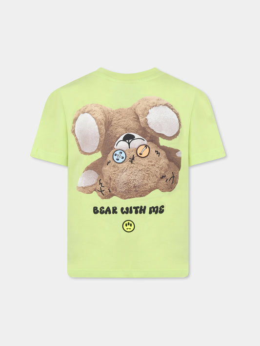 Green t-shirt for kids with logo