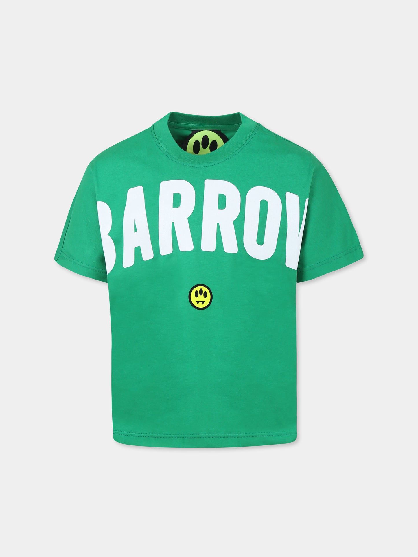 Green t-shirt for kids with logo