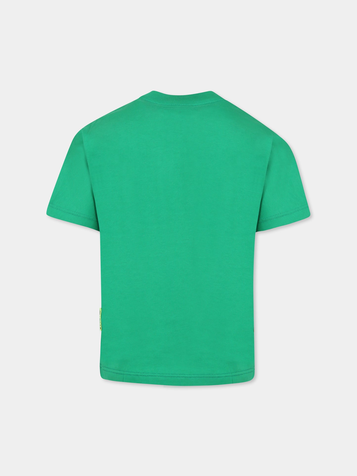 Green t-shirt for kids with logo