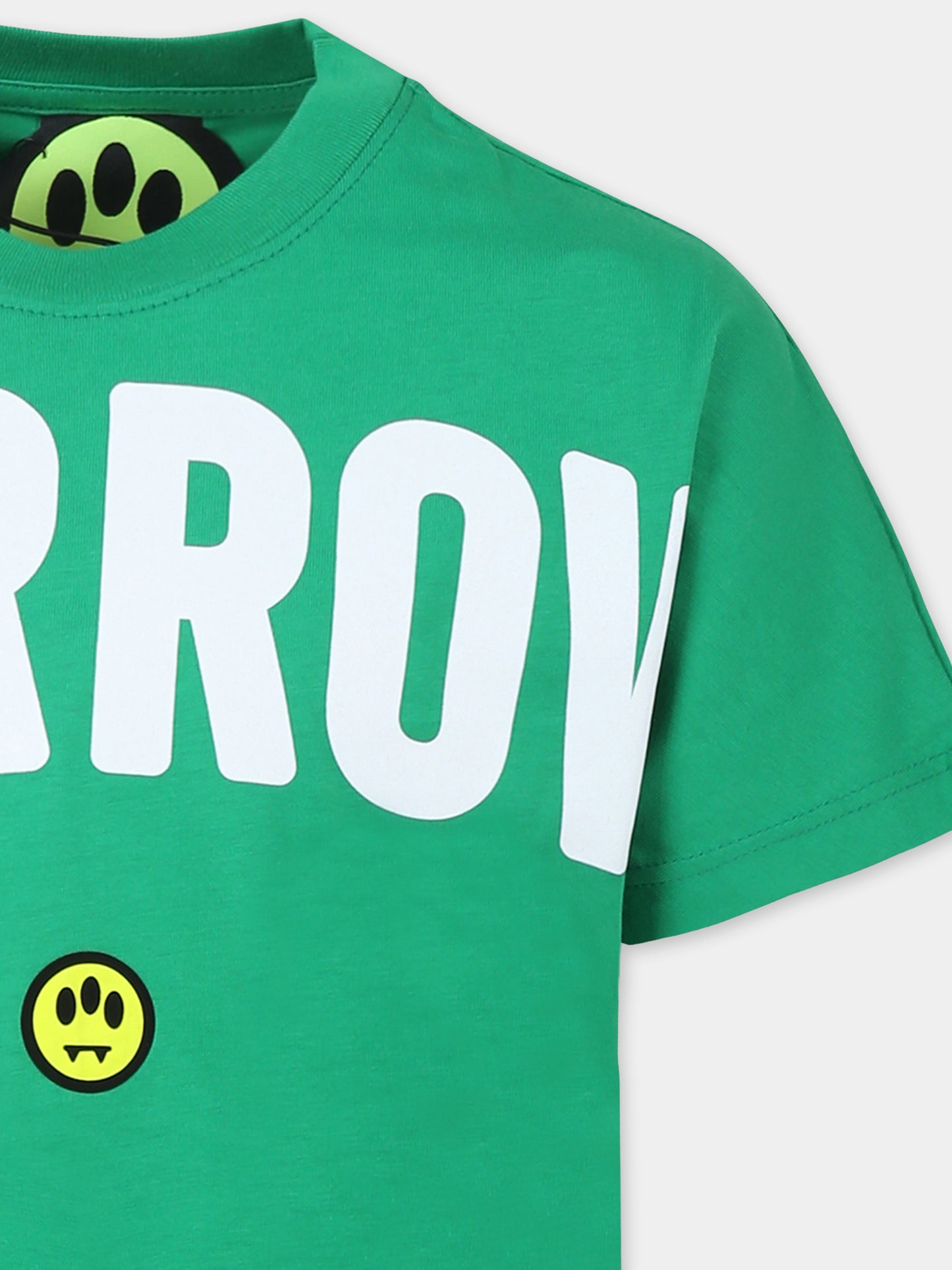 Green t-shirt for kids with logo