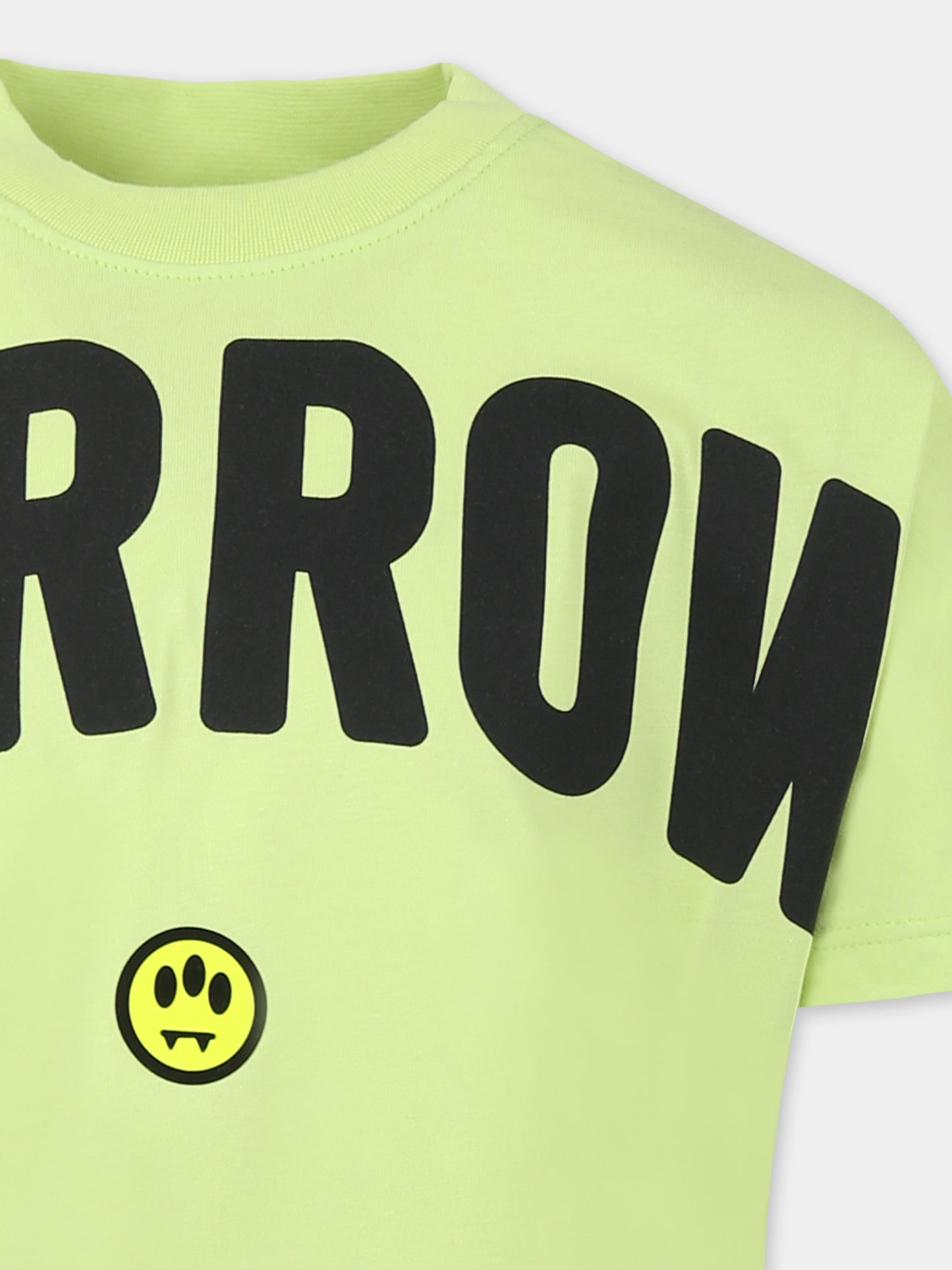 Green t-shirt for kids with logo