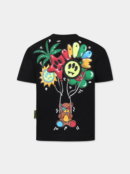 Black t-shirt for kids with logo