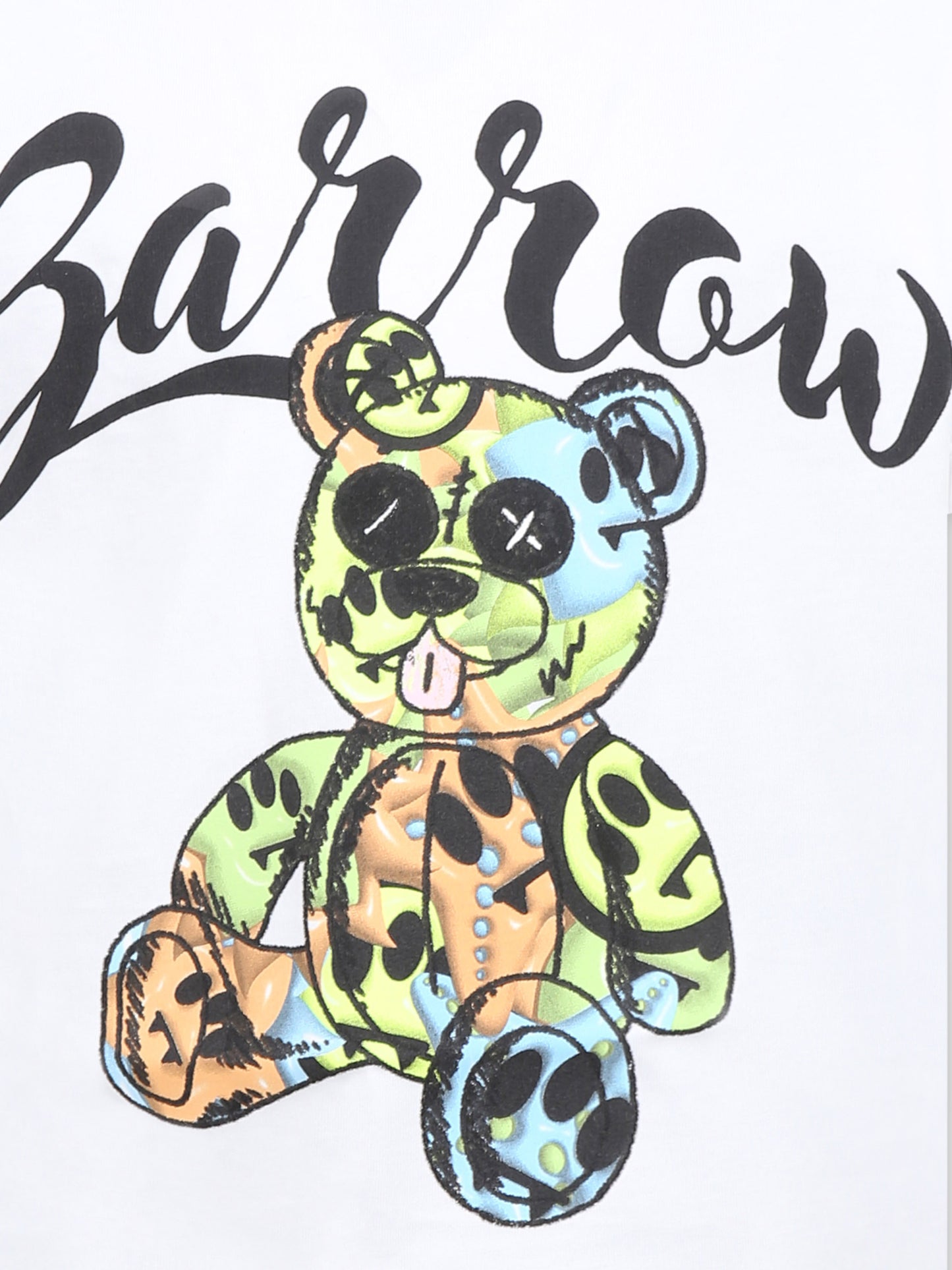 White t-shirt for kids with Bear print