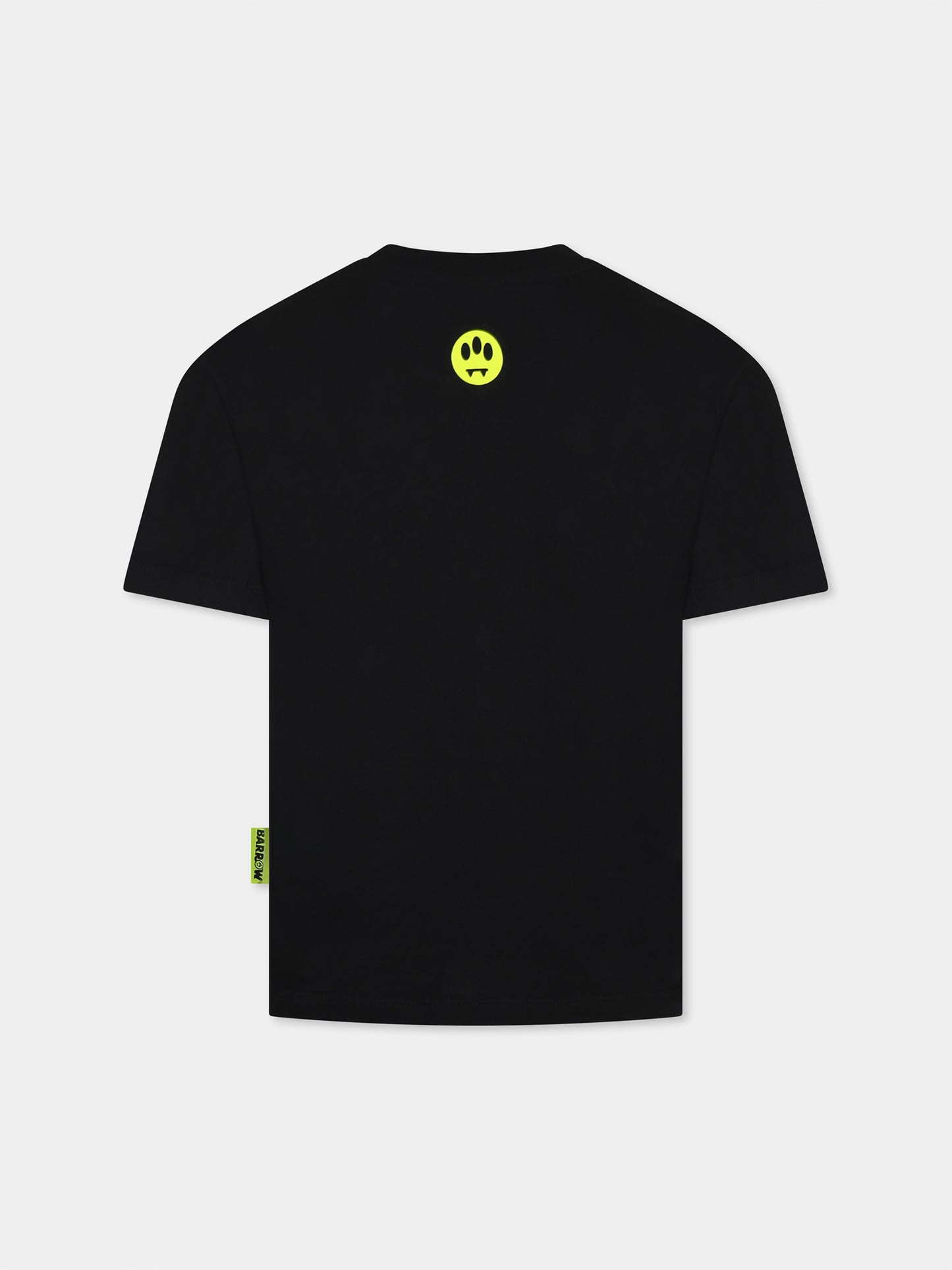 Black t-shirt for kids with Bear print