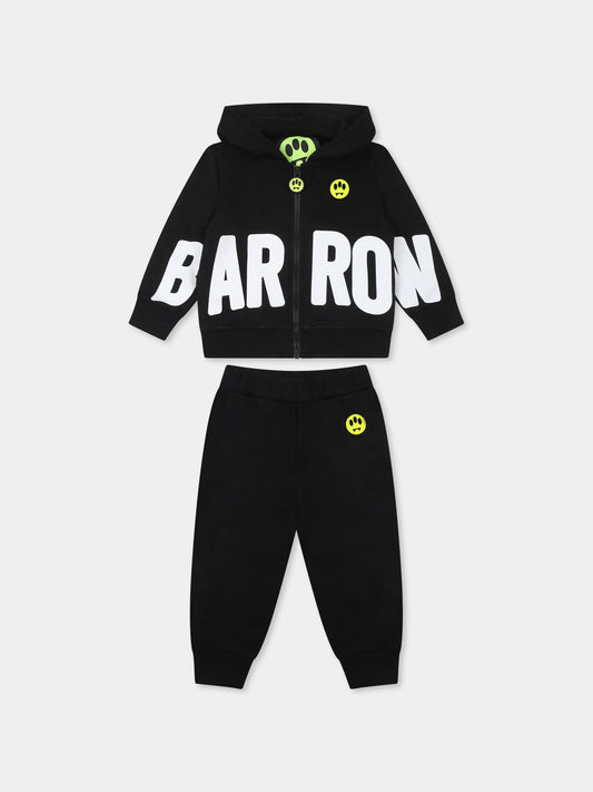 Completo nero per neonati con logo,Barrow,S5BKUNSF158 110