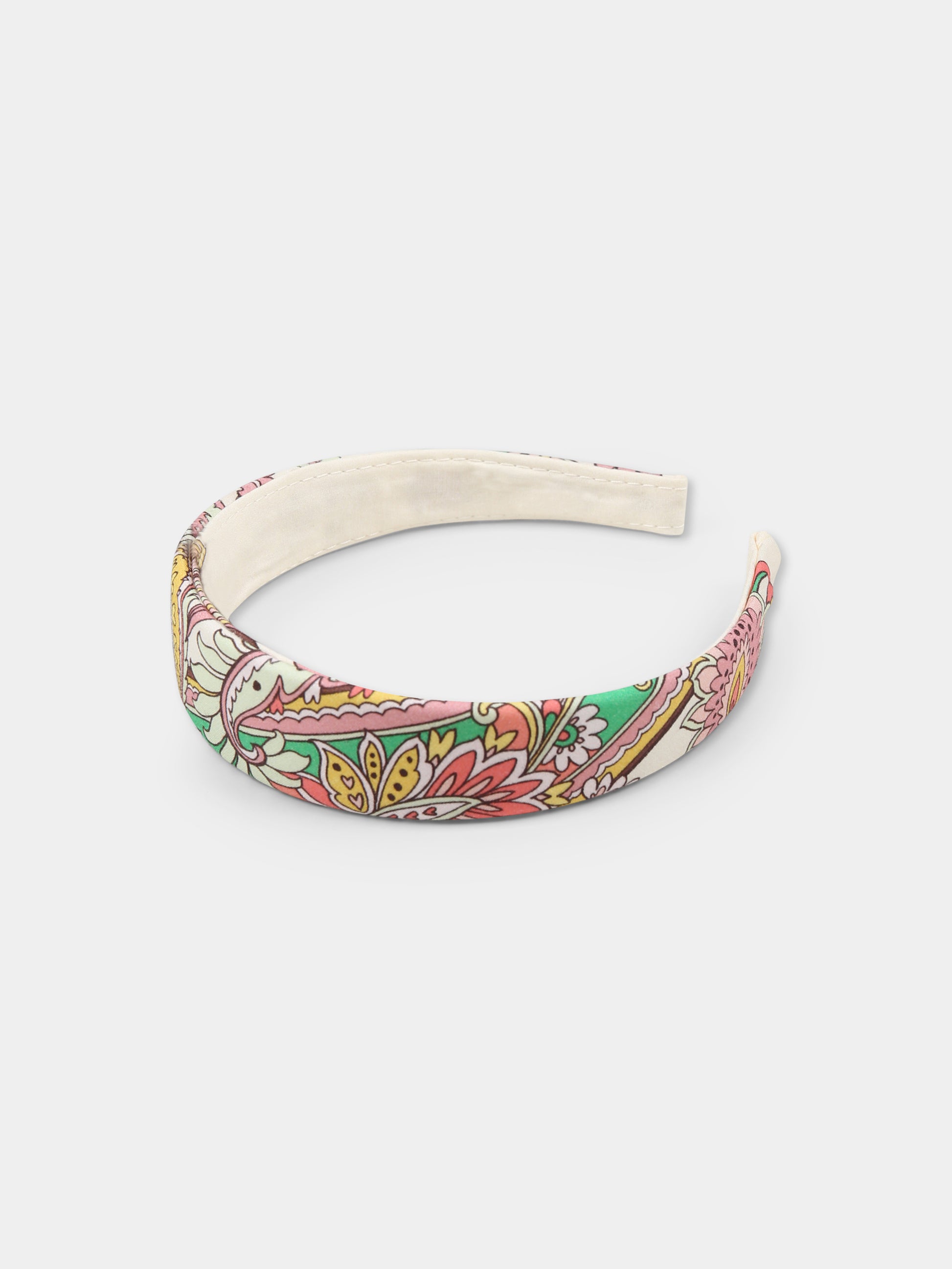 Cerchietto avorio per bambina con stmpa paisley,Etro,GW0A94 P0523 105MC