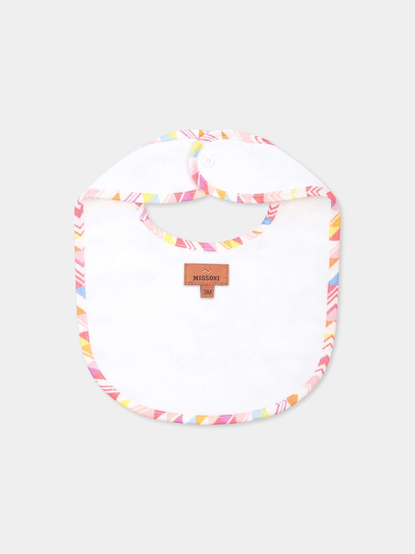 Set tutina bianco per neonata con logo,Missoni,MWB010 Z0082 100