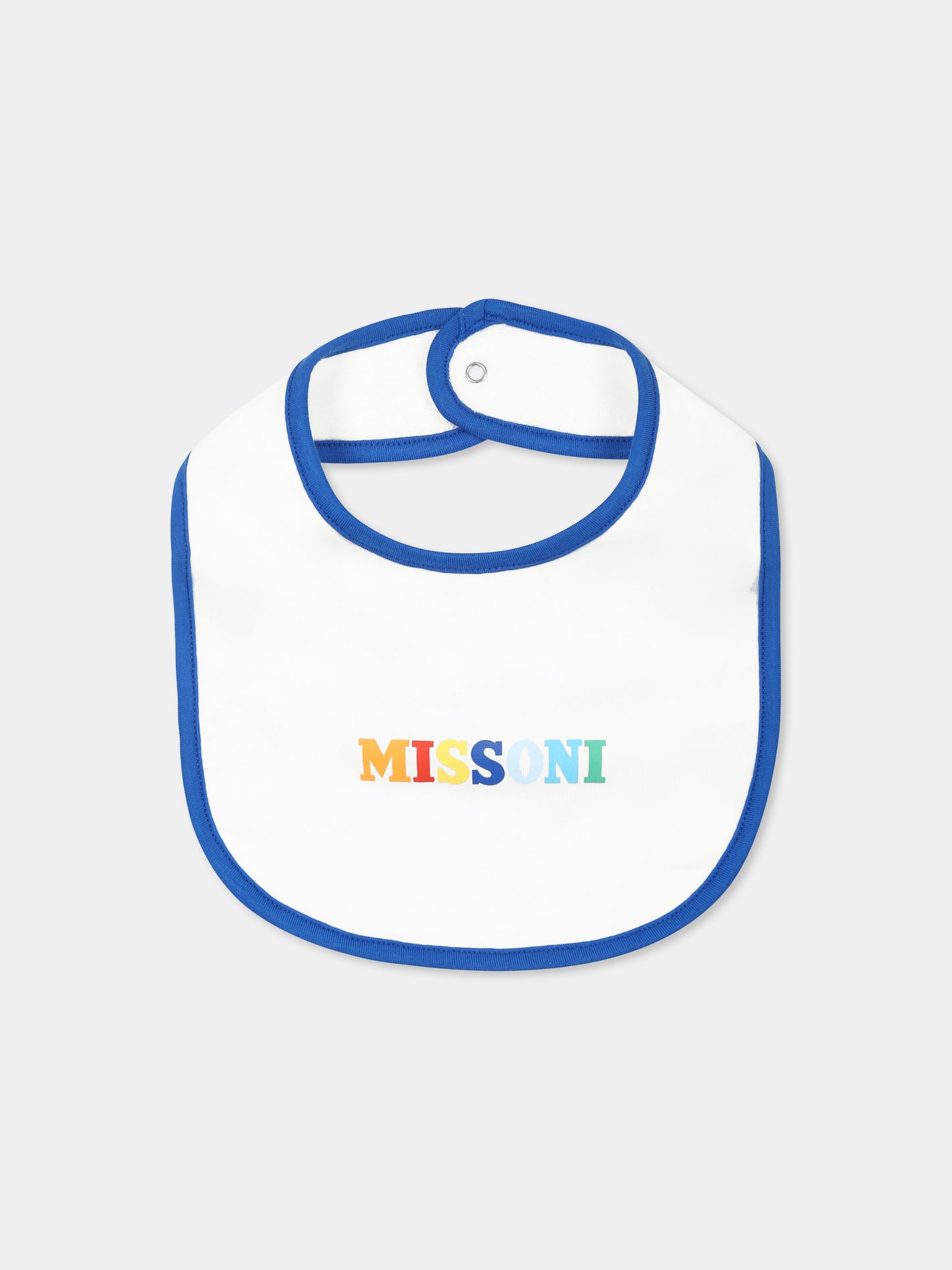 Set tutina bianco per neonato con logo,Missoni,MWB500 Z0082 100