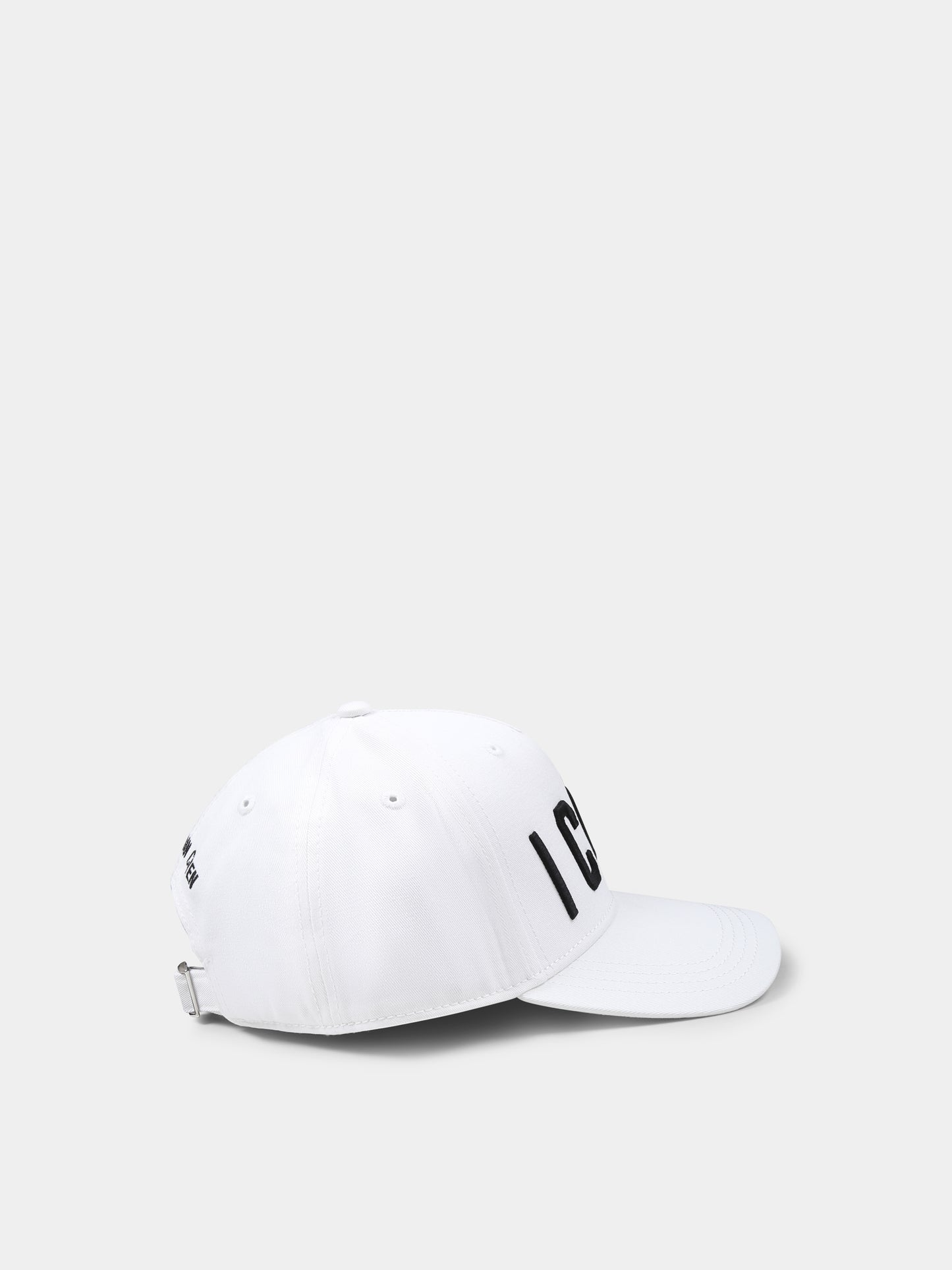 White hat for boy with logo