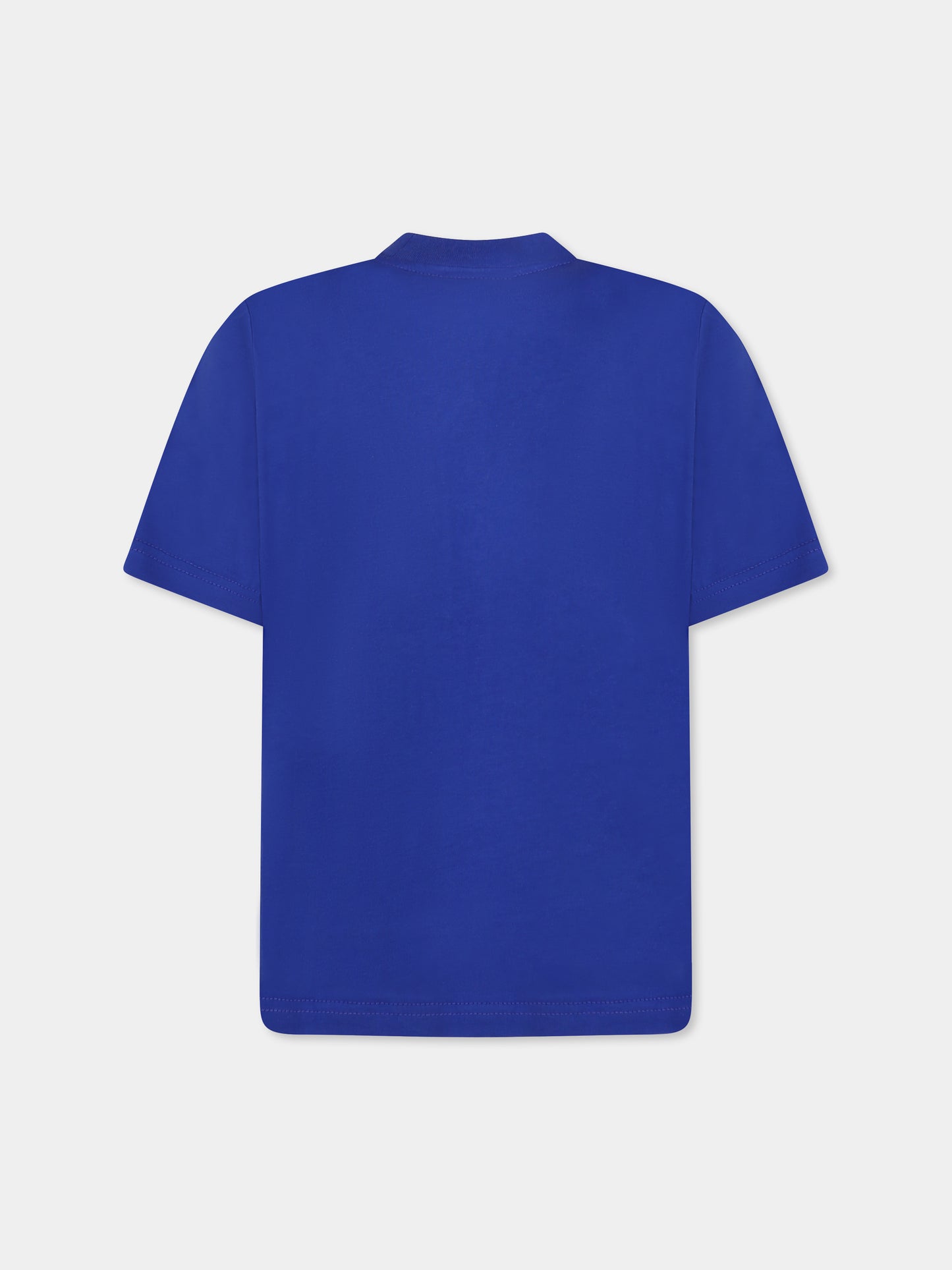 Blue T-shirt for kids with logo