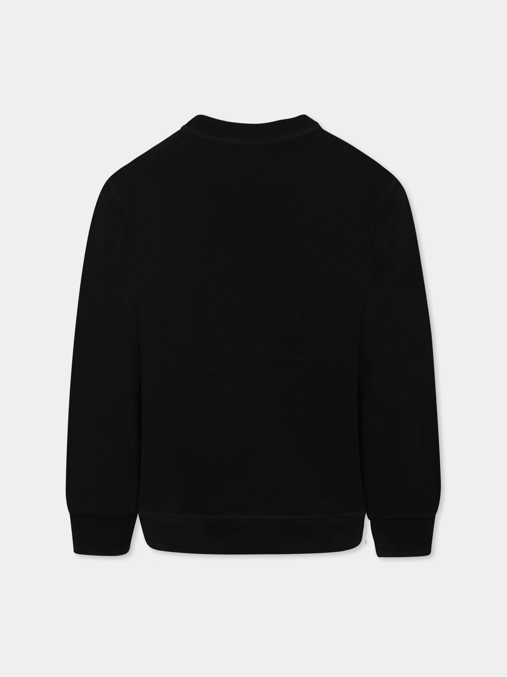 Felpa nera per bambino con logo,Dsquared2,DQ2780 D0094 DQ2780 DQ900