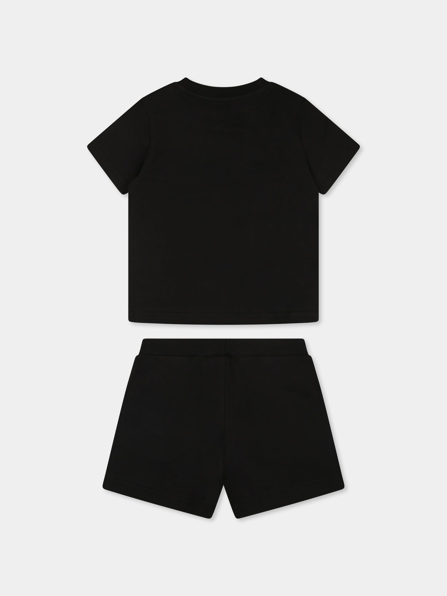 Completo nero per neonato con logo bianco,Dsquared2,DQ2953 D008J D2S14B DQ900