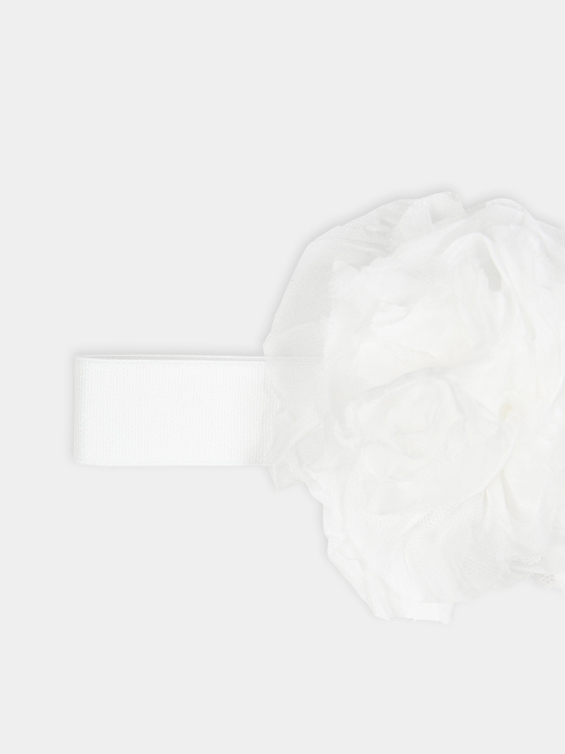 Fascia bianca per bambina con rose,Caffe' D'orzo,ZW0A34 Z2617 102