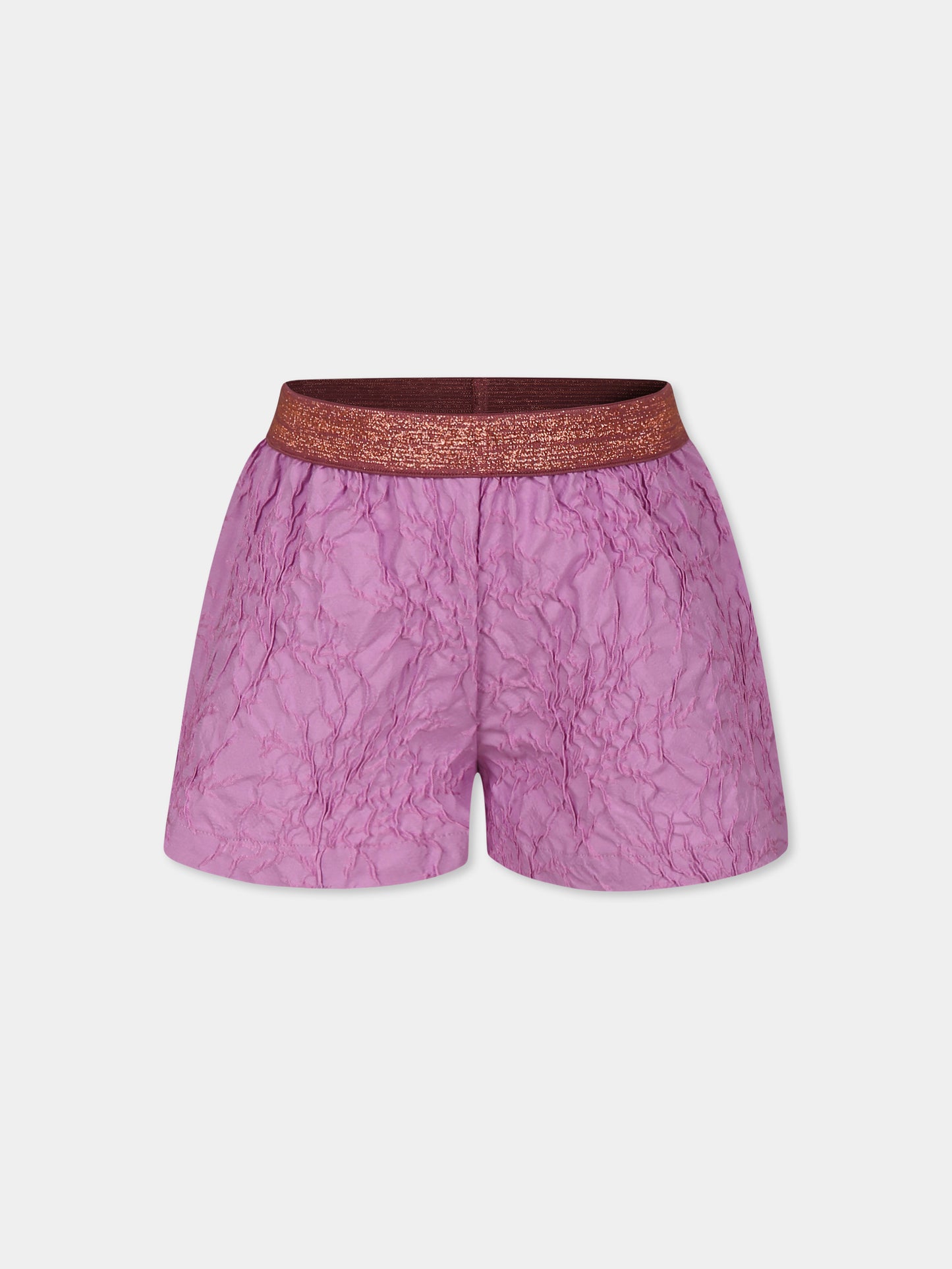 Shorts viola per bambina,Caffe' D'orzo,ZW6A69 S0202 547