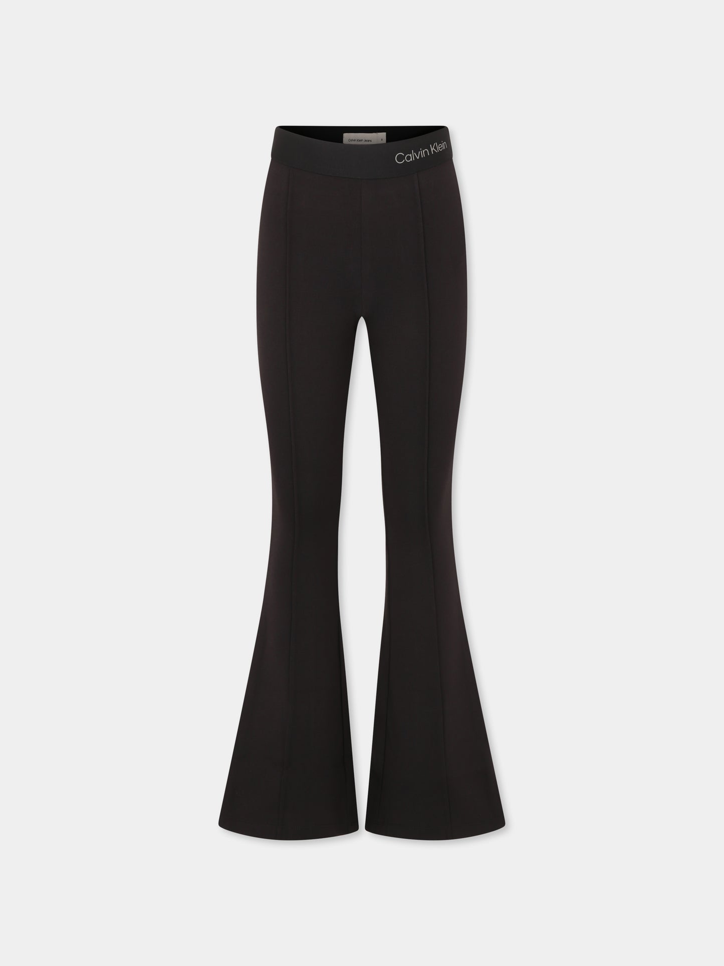 Leggings neri per bambina con logo,Calvin Klein Kids,25S CKIG0IG02874J IG0IG02874 BEH