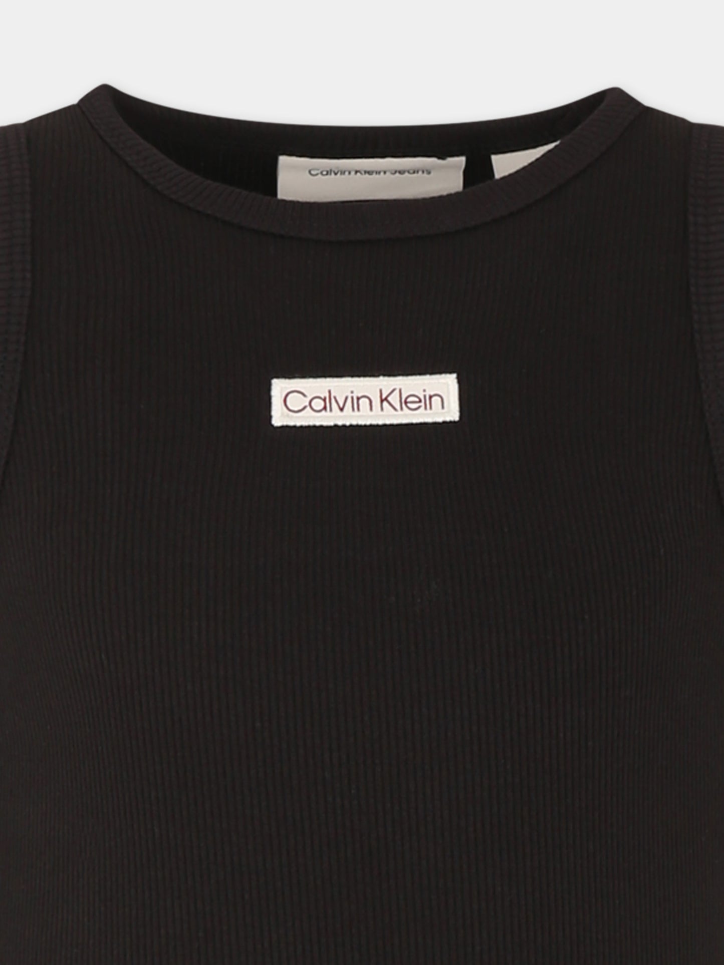 Vestito nero per bambina con logo,Calvin Klein Kids,25S CKIG0IG02906J IG0IG02906 BEH