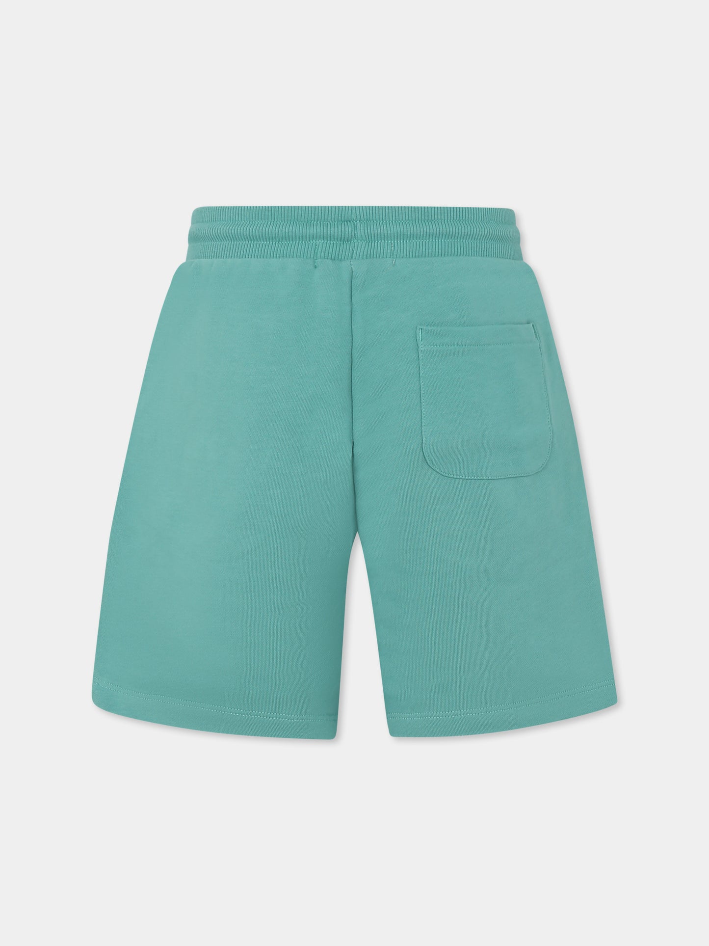 Shorts verdi per bambini con logo,Calvin Klein Kids,25S CKIU0IU00703J IU0IU00703 L5Y