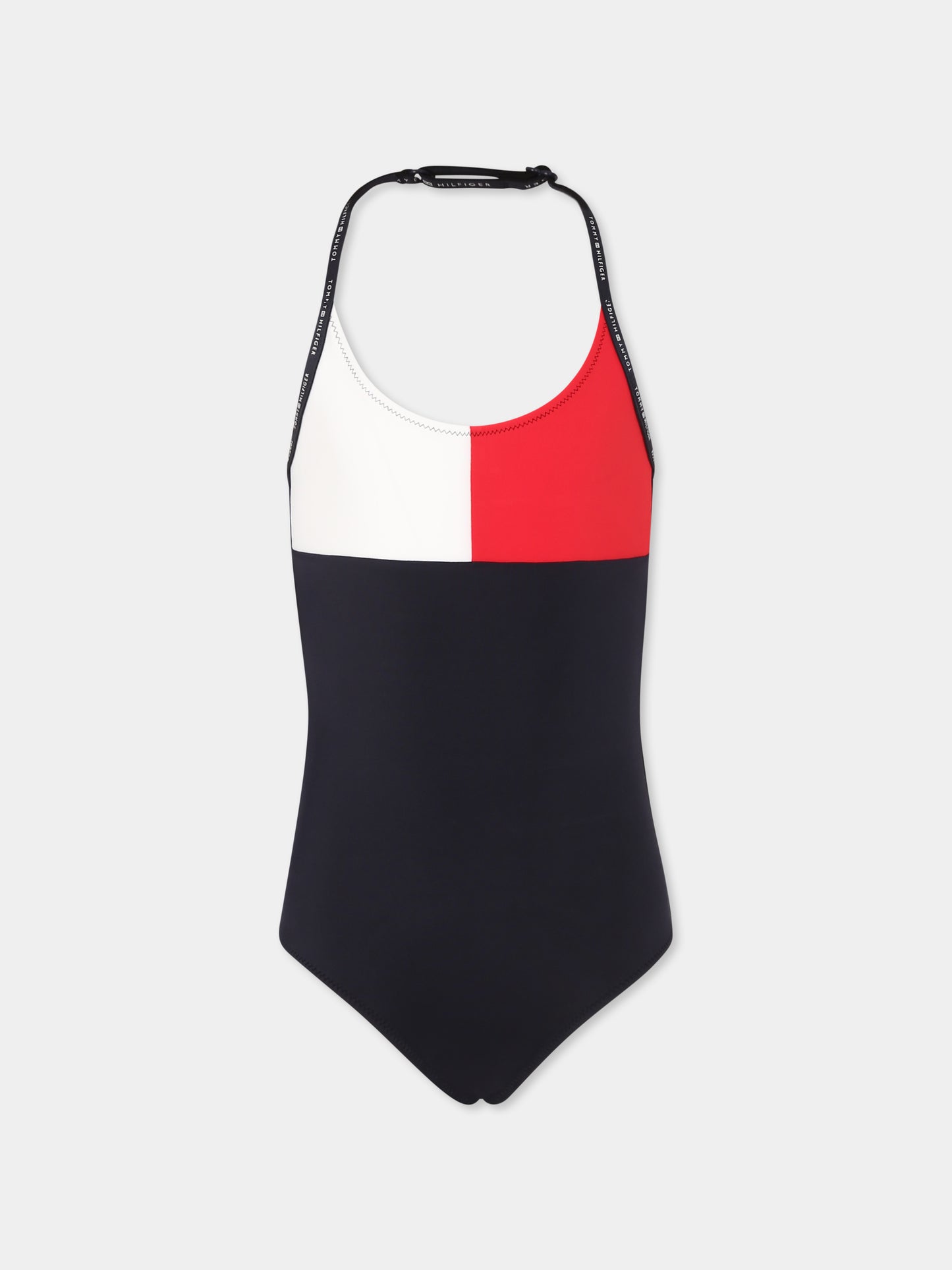 Costume intero blu per bambina con logo,Tommy Hilfiger Junior,25S TAUG0UG00720 UG0UG00720 DW5