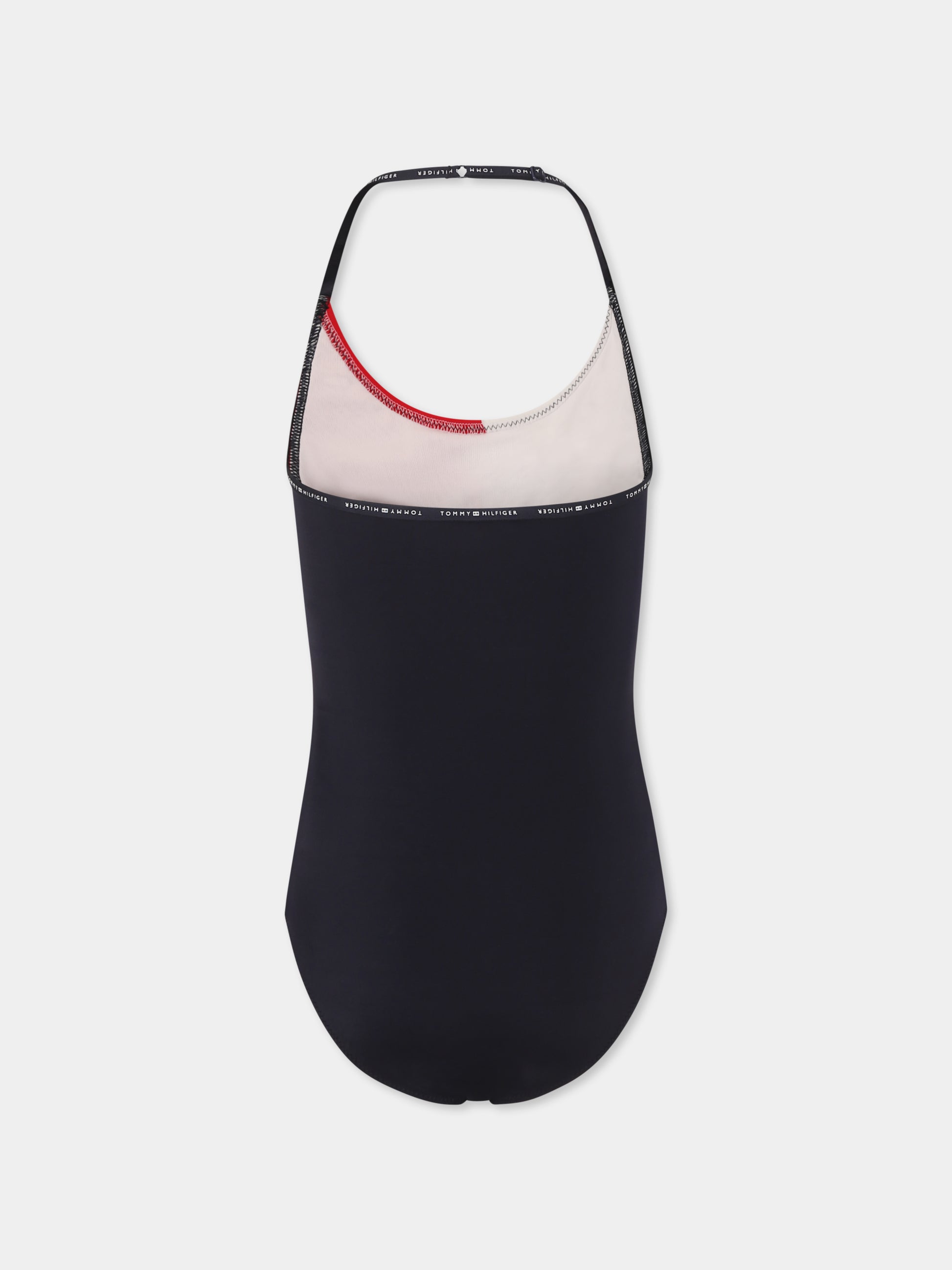 Costume intero blu per bambina con logo,Tommy Hilfiger Junior,25S TAUG0UG00720 UG0UG00720 DW5