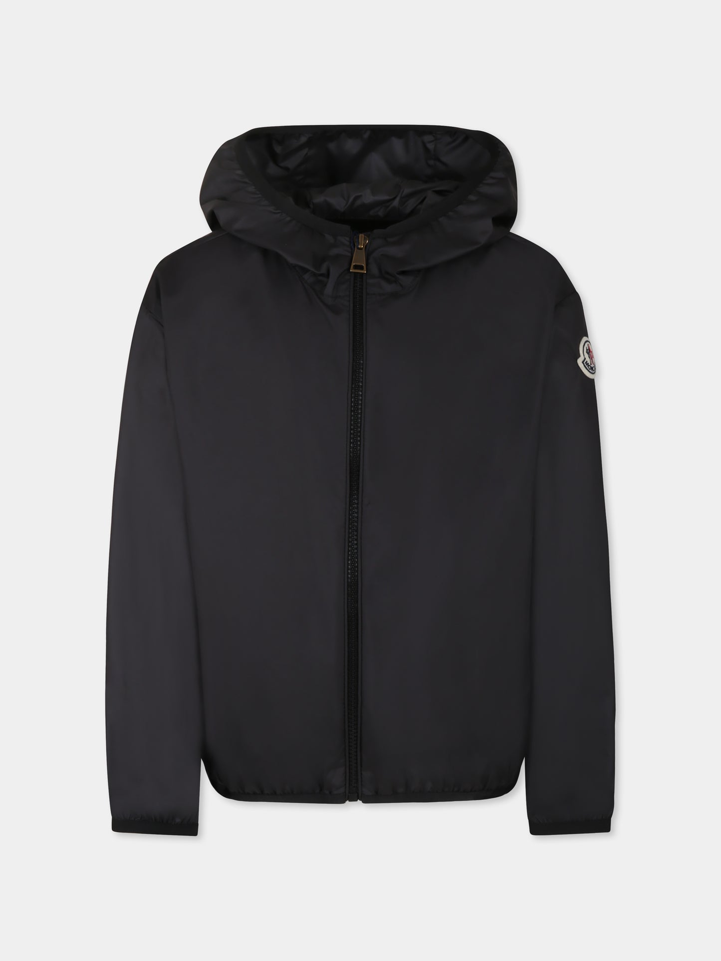 Giacca a vento Fegeo nera per bambina con logo,Moncler Kids,K1954 1A00123 54AQE 999